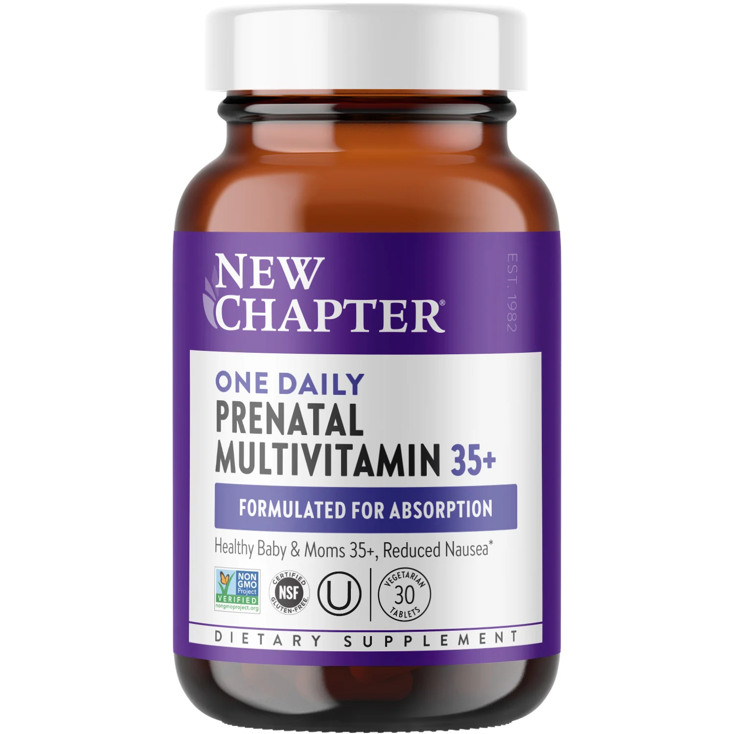Minimalist New Chapter One Daily Prenatal Multivitamin 35 for Healthy Baby Mom Classic