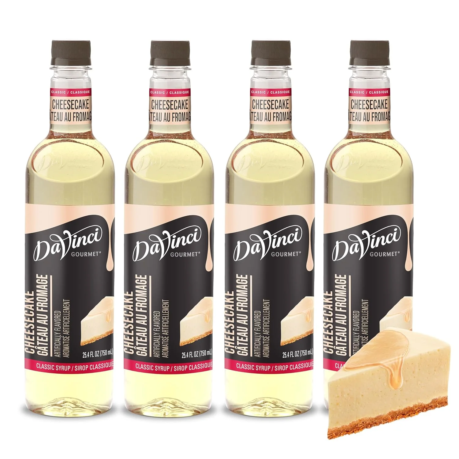 User-Friendly DaVinci Gourmet Classic Cheesecake Syrup 25.4 Fluid Ounces Pack of 4 Artisan