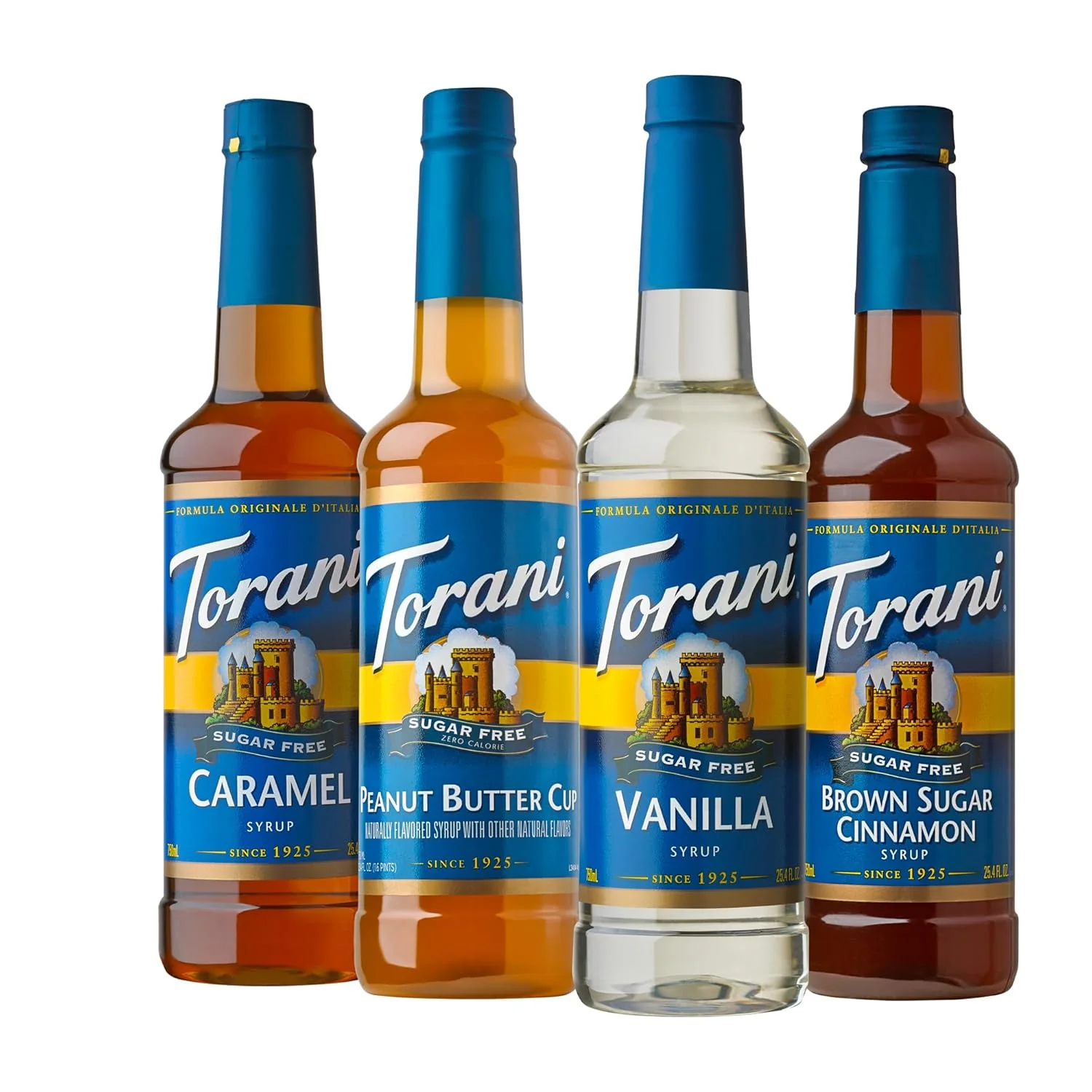 Stylish Torani Syrup Variety Packs Sugar Coffee Favorites 25.4 fl oz Bottle Pack of 4 Traditional