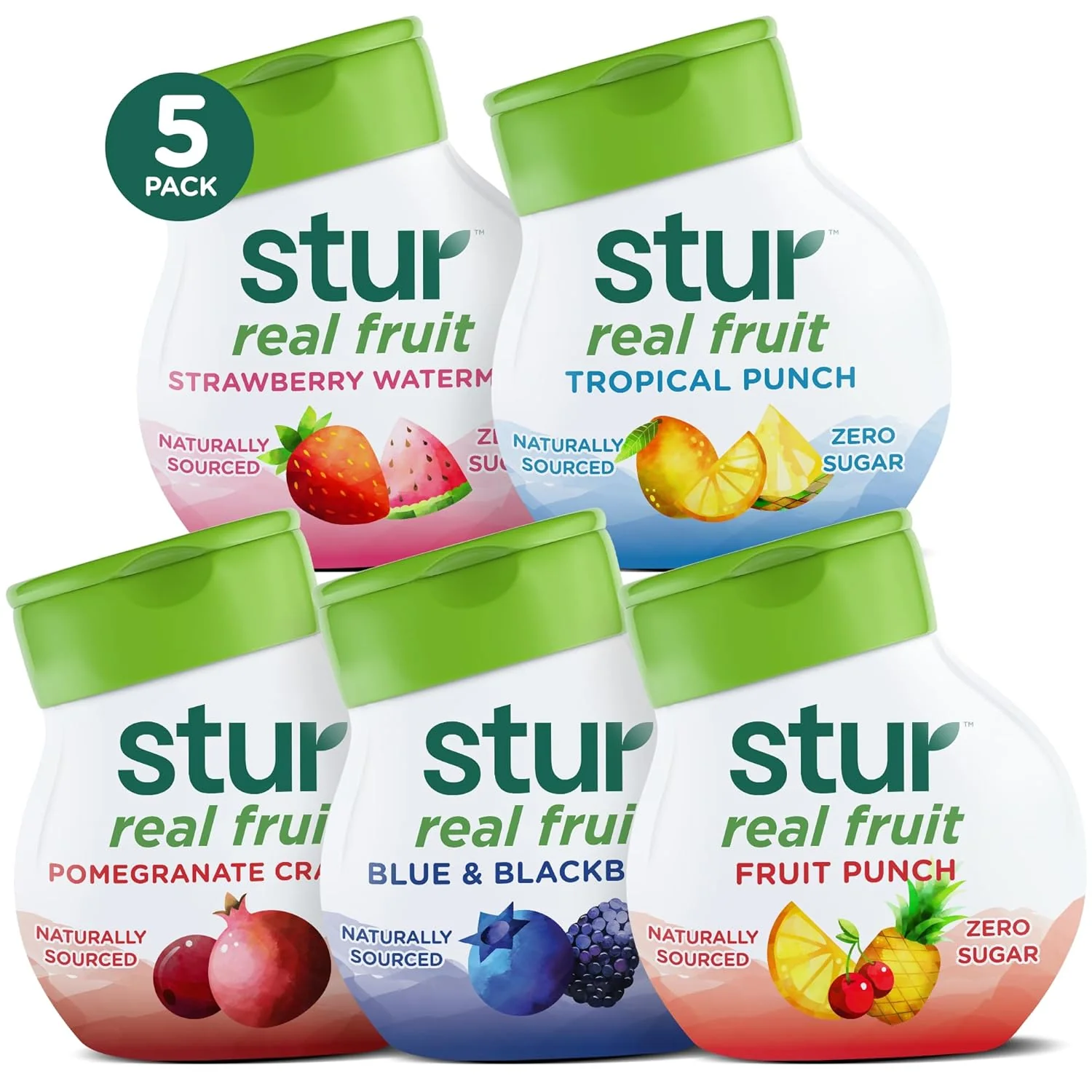 Top-Quality Stur Liquid Water Enhancer Classic Variety Pack Naturally Sweetened High in Vitamin C Antioxidants Sugar Zero Calories Keto Vegan Professional