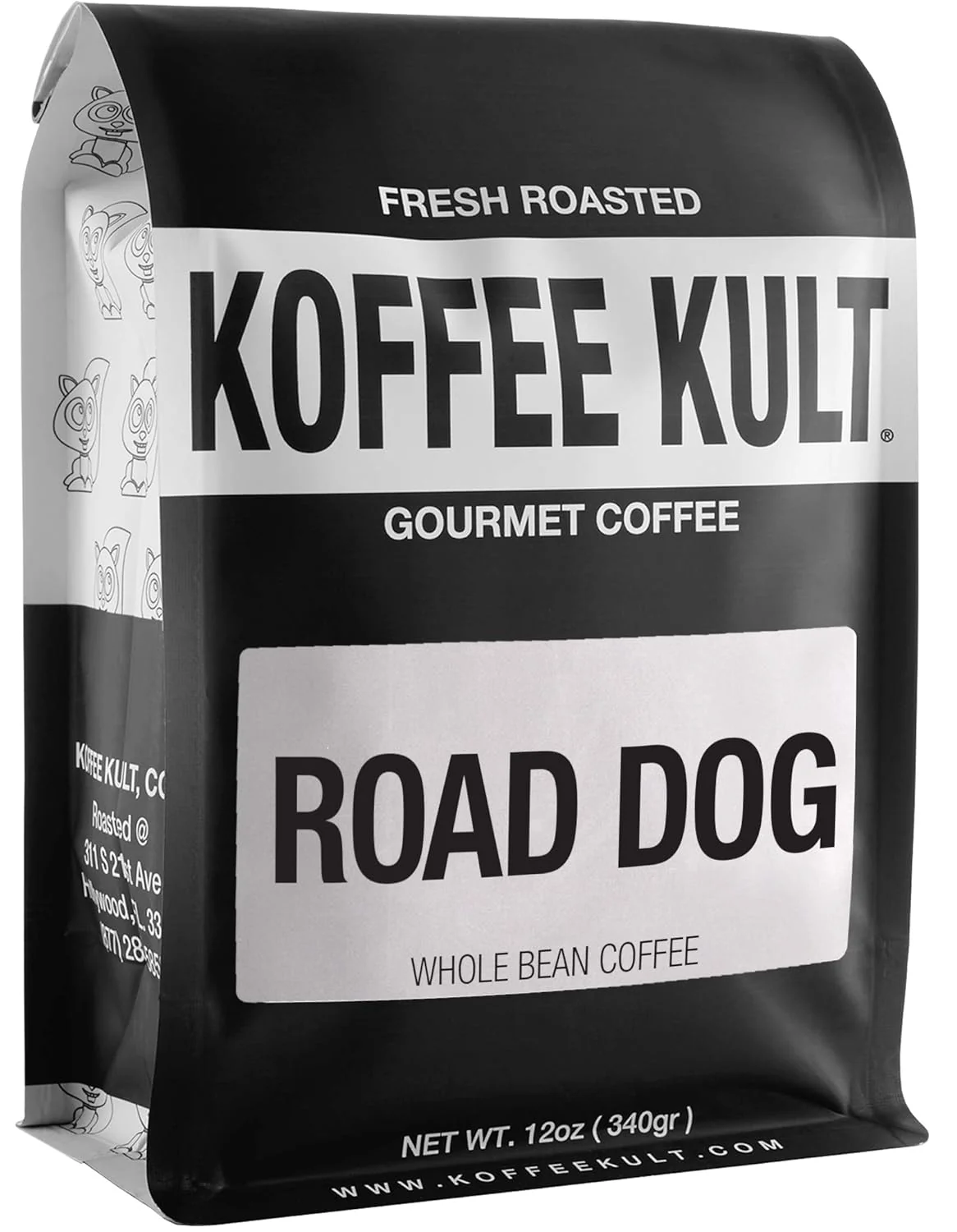 Proven Koffee Kult Road Dog Dark Roast Coffee Beans whole bean 12oz User-Friendly