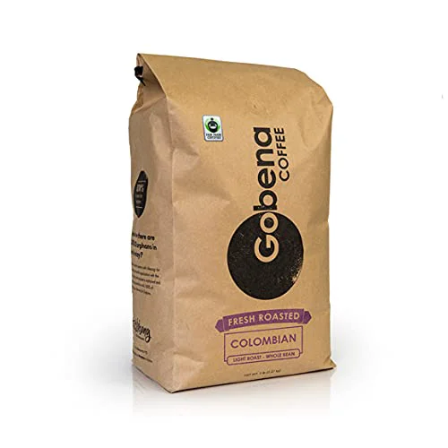 Sophisticated Fair Trade Colombian Light Roast Coffee Beans Minimalist