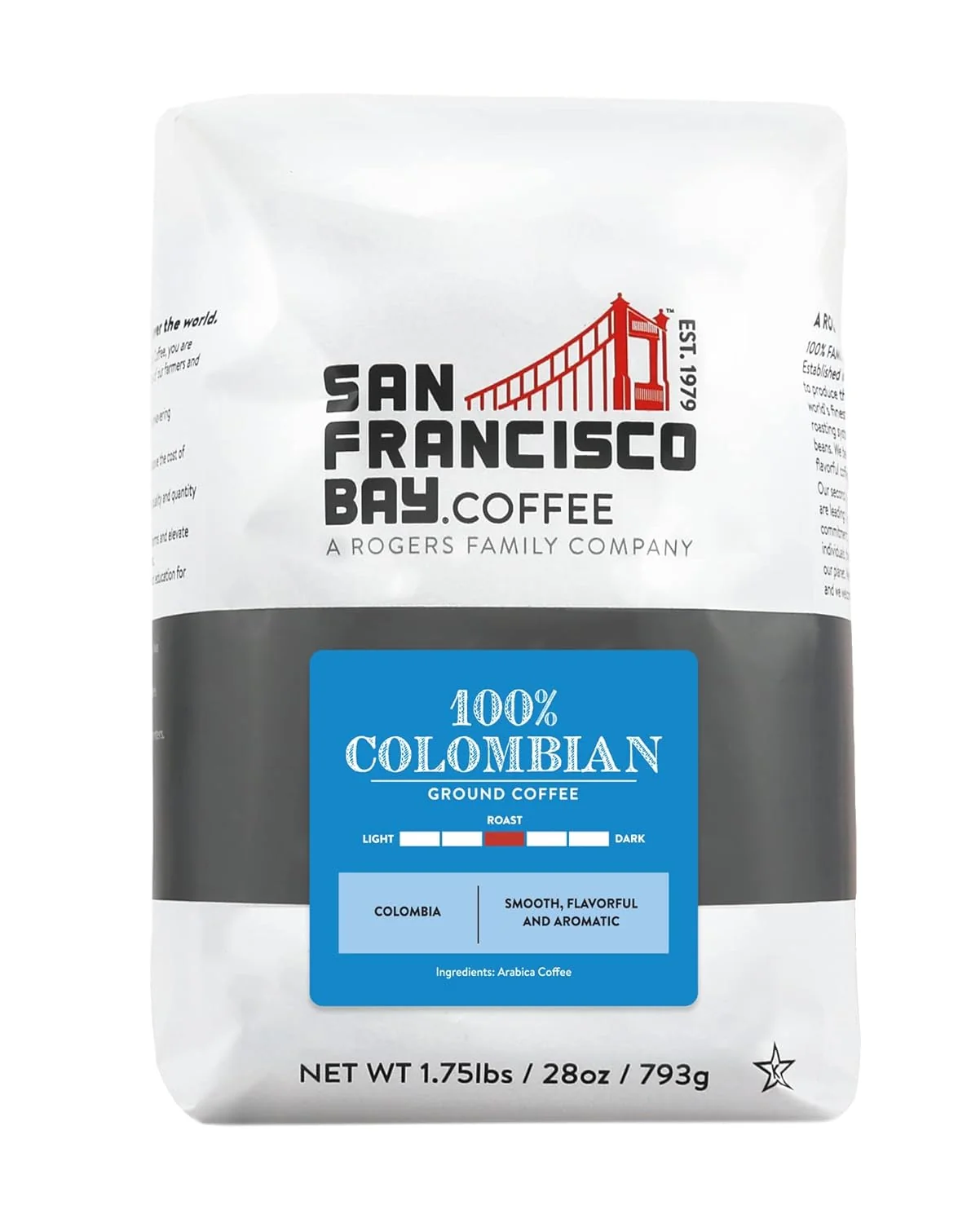 Sophisticated San Francisco Bay Colombian Ground Coffee Contemporary