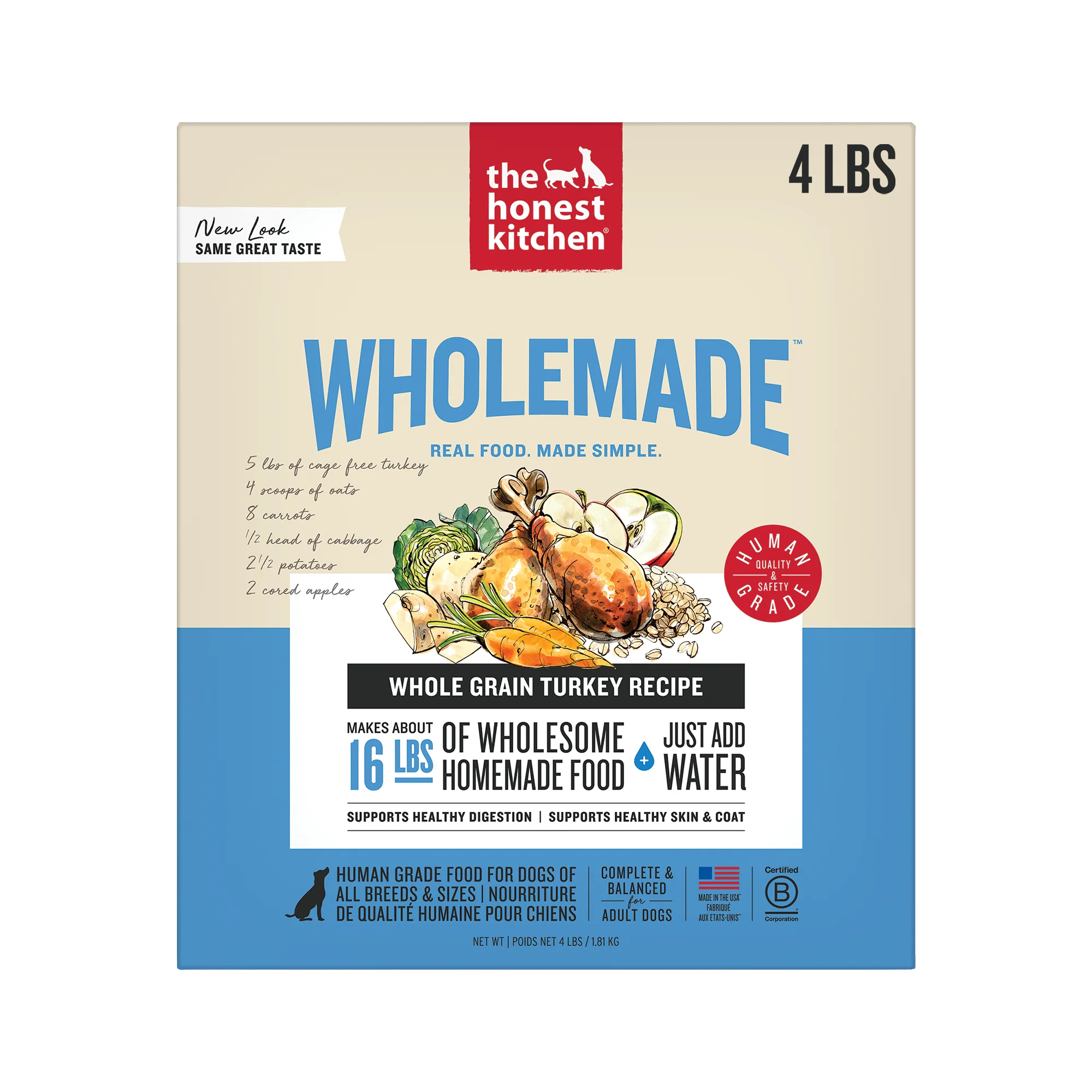 Premium Material The Honest Kitchen Wholemade™ Whole Grain Turkey Dog Food Carefully Designed