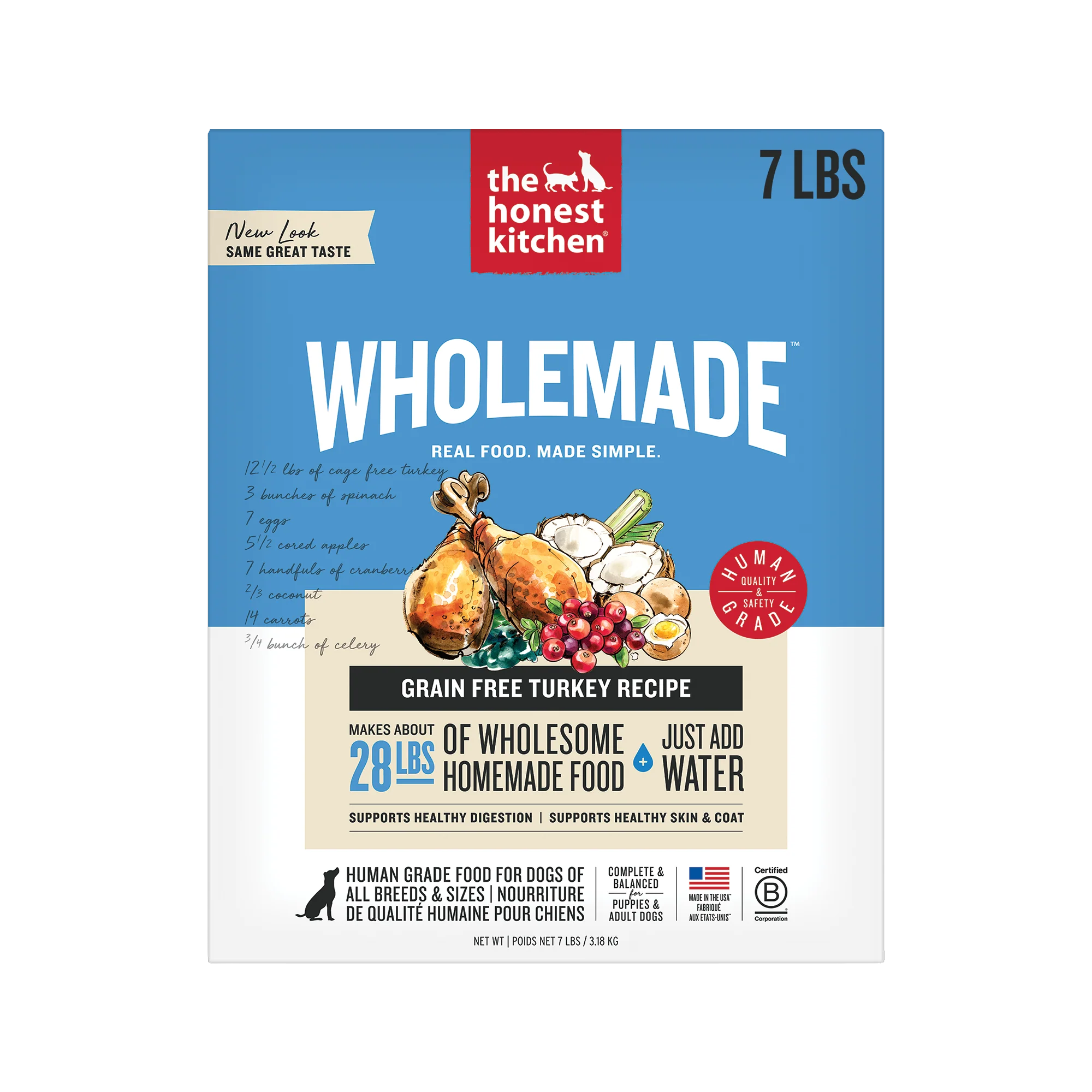 Effective The Honest Kitchen Wholemade™ Grain Turkey Dog Food Crafted
