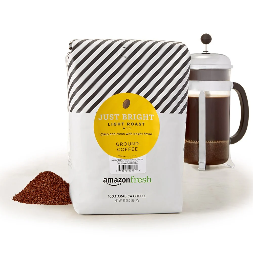 Artisan Fresh Just Bright Ground Coffee Light Roast 32 Oz Smooth