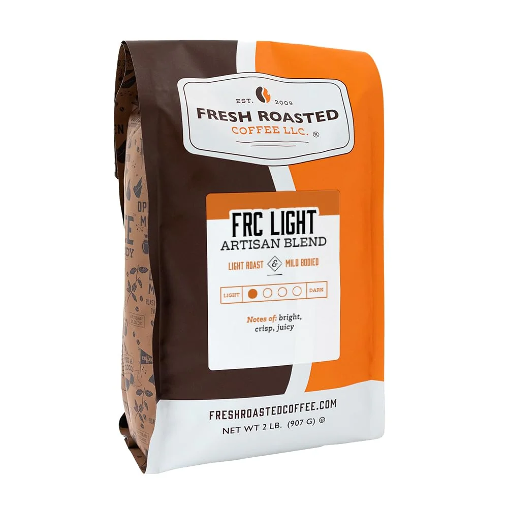 Official Fresh Roasted Coffee FRC Light Roast Blend 2 lb 32 oz Kosher Whole Bean Trusted