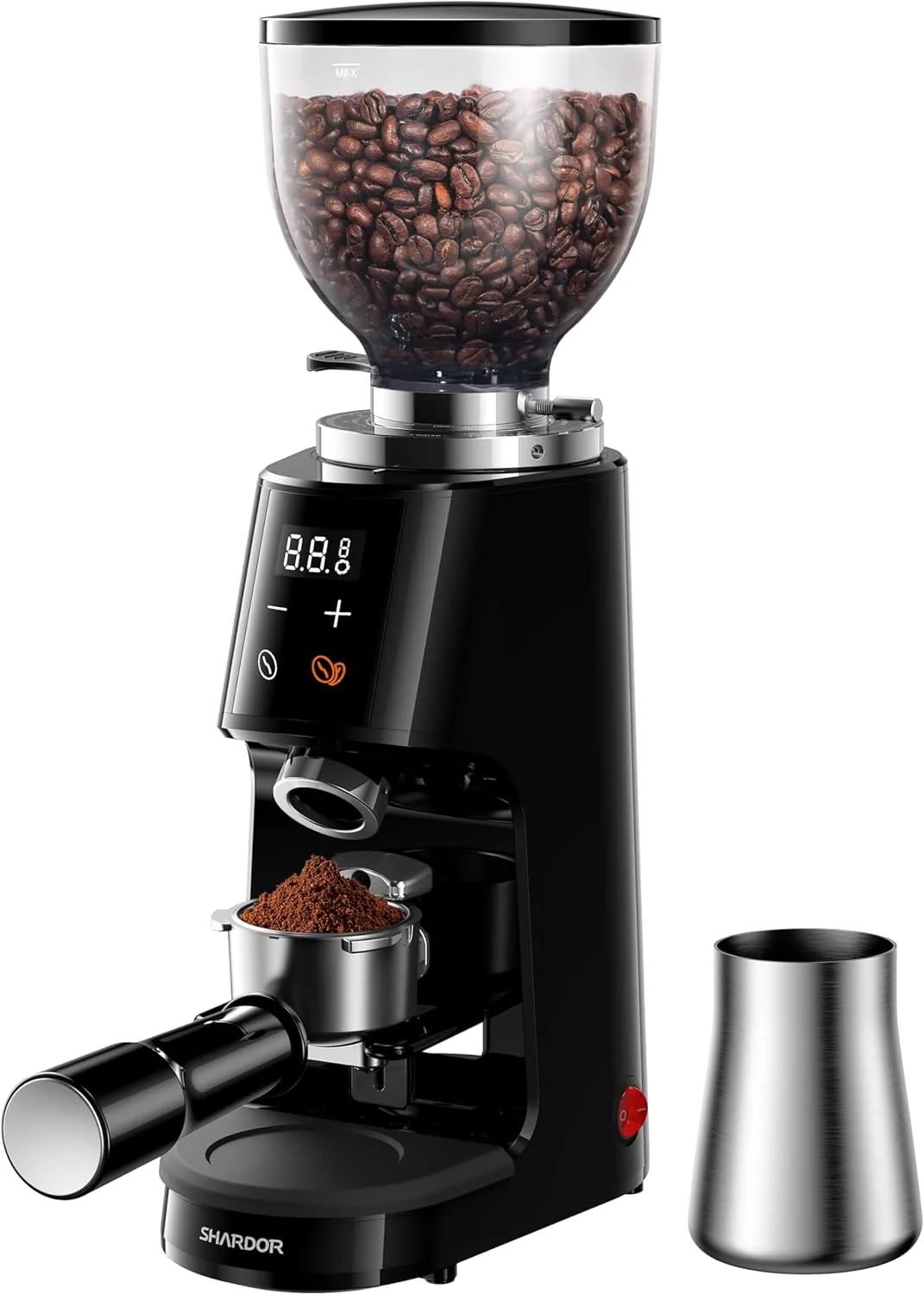 Expertly Made Shardor Professional 64mm Burr Coffee Grinder with 100 Grind Settings and All-Metal Chamber Versatile