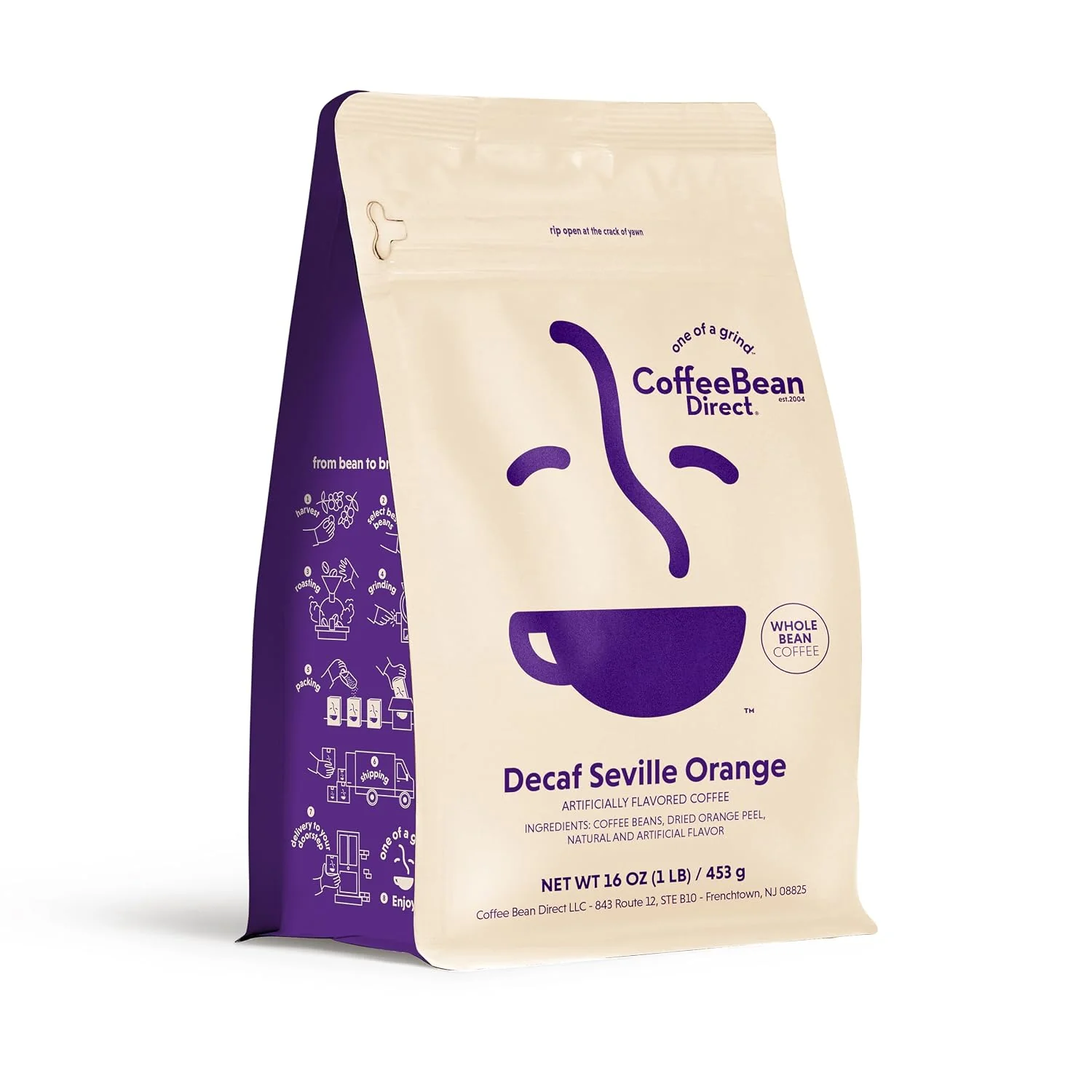 Effective Coffee Bean Direct Decaf Seville Orange Flavored Whole Bean 1lb Bag Light Roast Zesty amp Vibrant Flavored Cofffee Beans Decaffeinated Efficient
