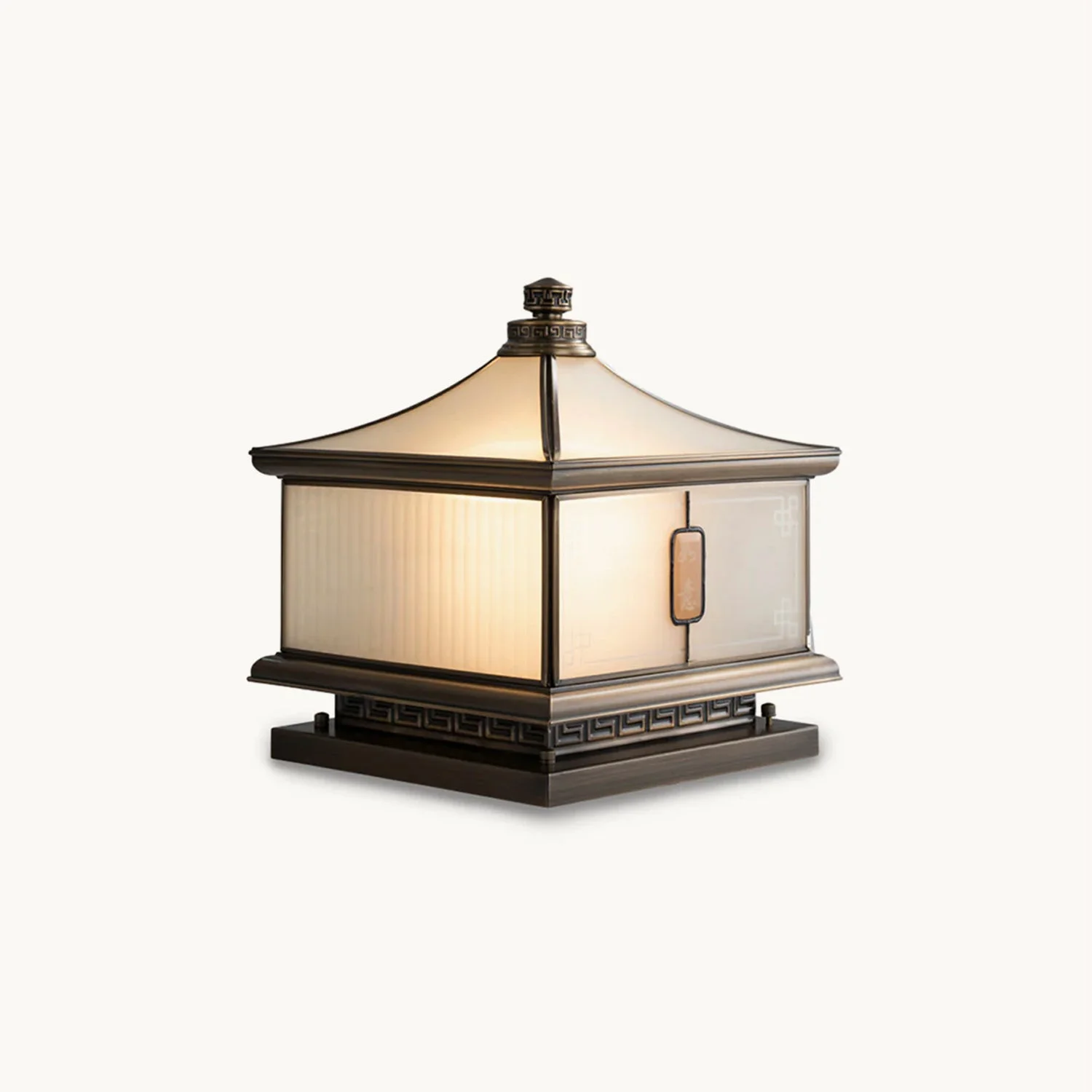 Efficient Vintage Brass Garden Post Lamp Original Design