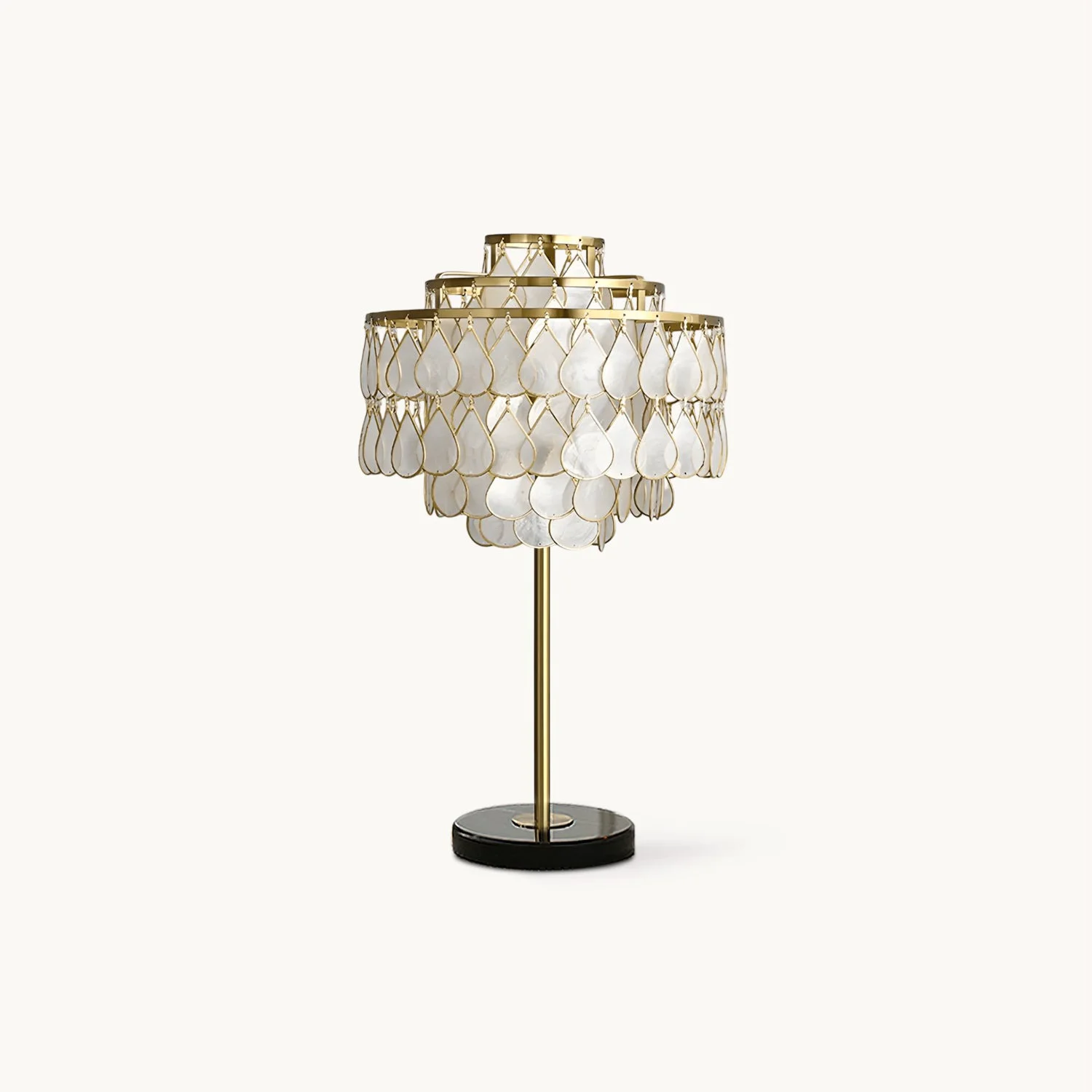 Elite Capiz Table Lamp Enhanced
