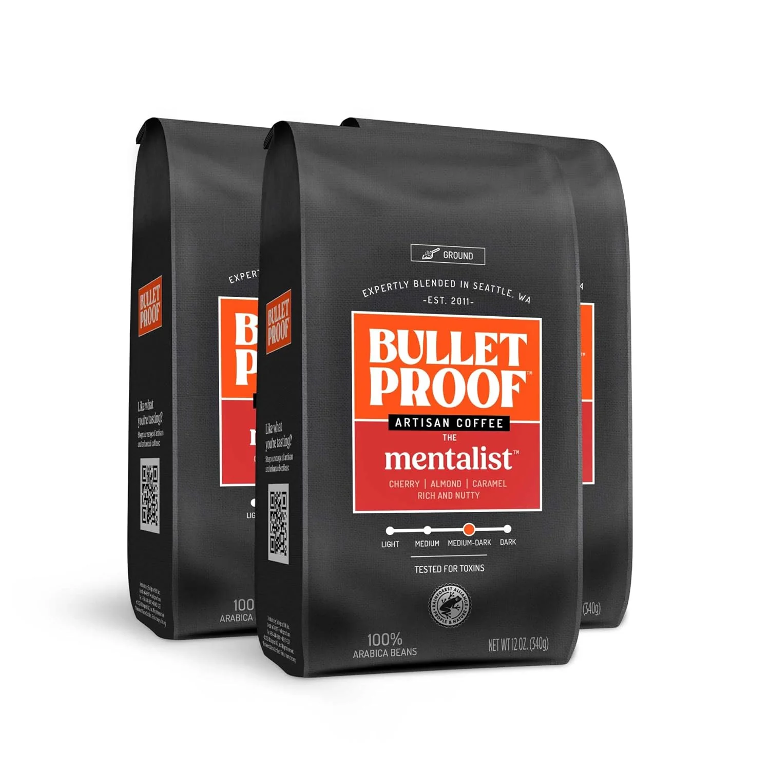 Pure Bulletproof The Mentalist Medium-Dark Roast Ground Coffee Casual