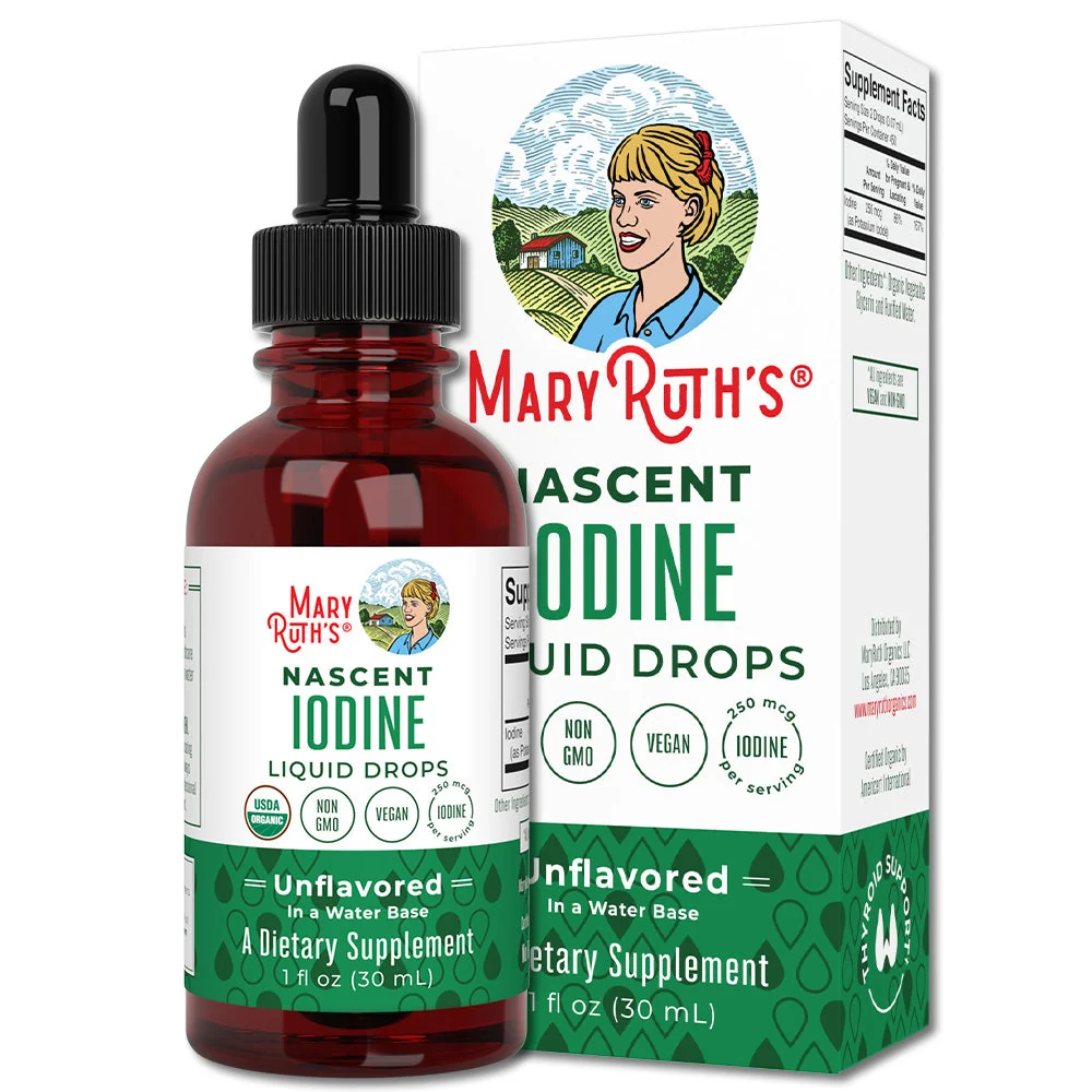 Excellent MaryRuth’s Iodine Drops Unflavored Org 1 oz Flexible