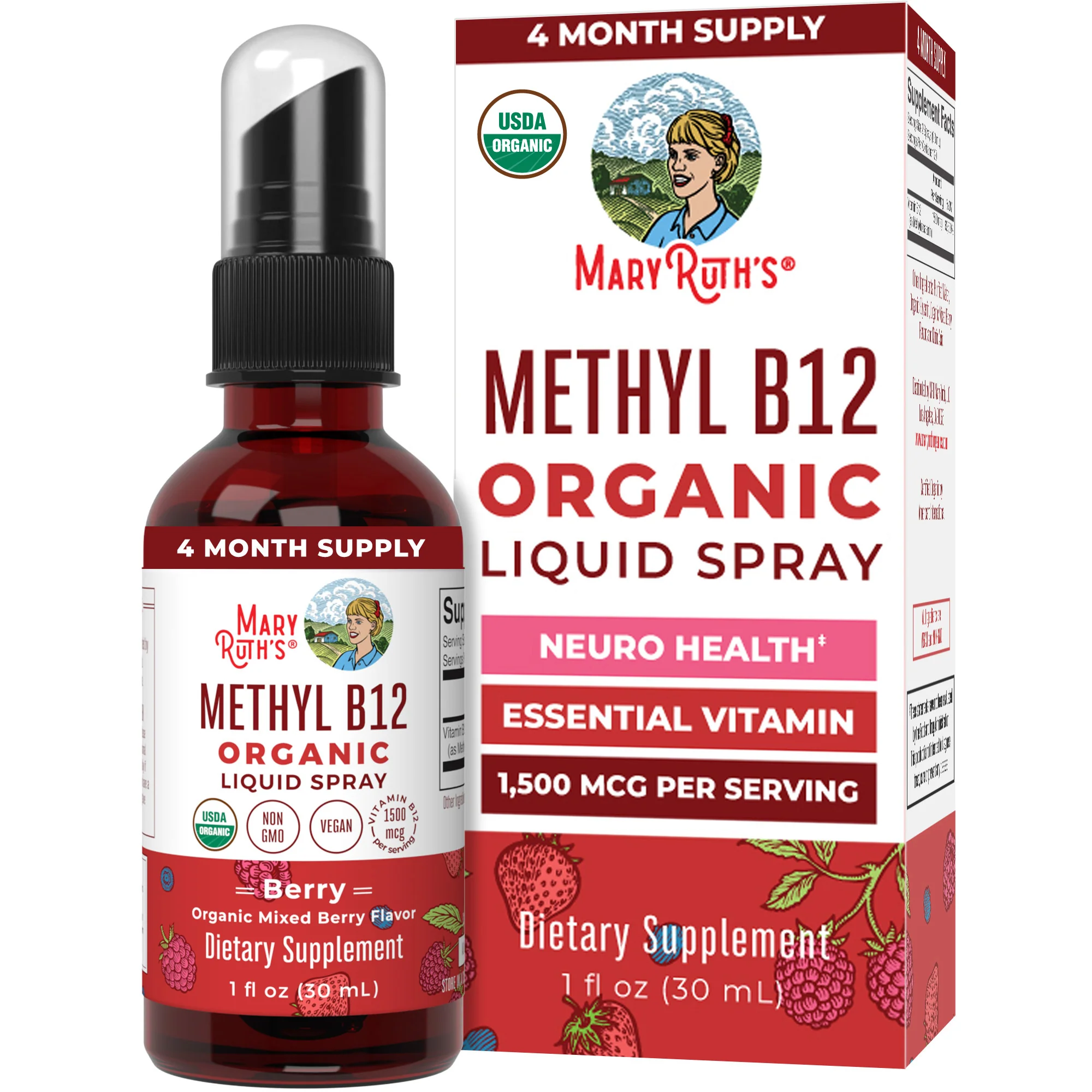 Modern MaryRuth’s Methyl B12 Organic Spray High-Quality