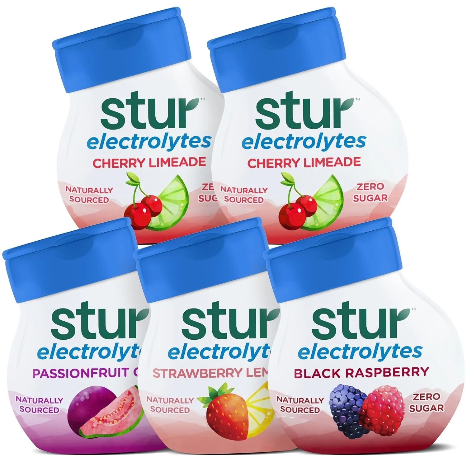 Premium Material Stur Liquid Water Enhancer Electrolyte Variety Pack Naturally Sweetened High in Vitamin C Antioxidants Sugar Zero Calories Keto Vegan Fast