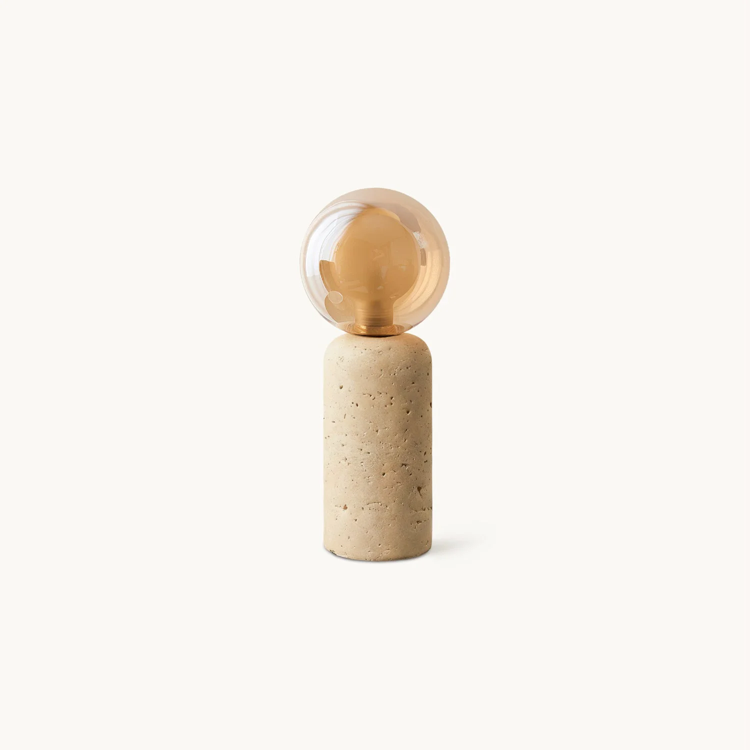 Casual Este Travertine Table Lamp Artisan