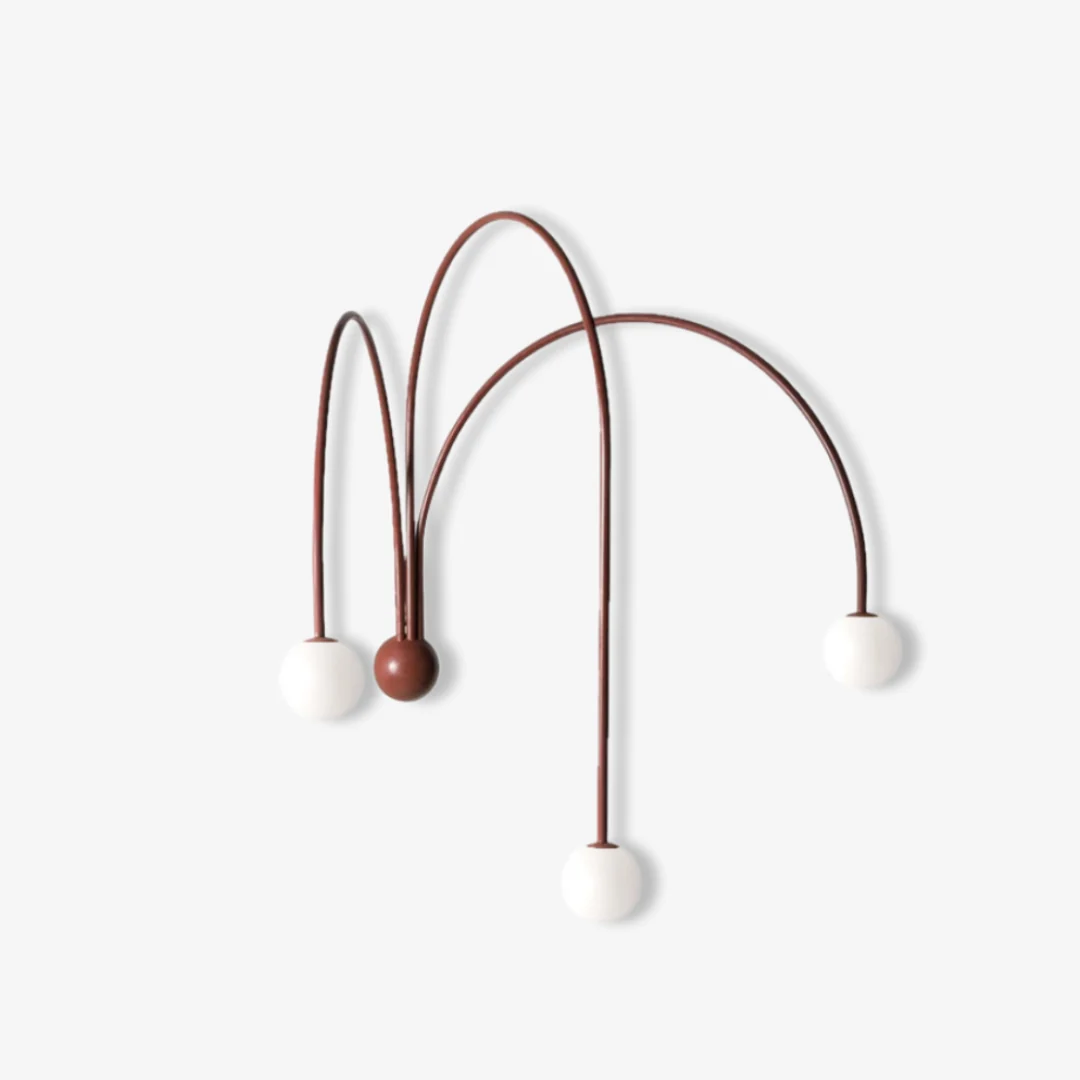 Top-Quality Red 3-Head Line Wall Lamp Fast