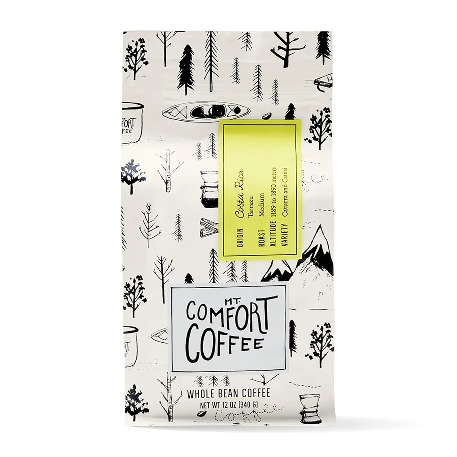 Innovative Mt. Comfort Coffee Costa Rica Medium Roast 12 Ounce – Flavor Notes of Dark Chocolate Citrus Fruit and Tropical Nuts – Sourced From Small Pure