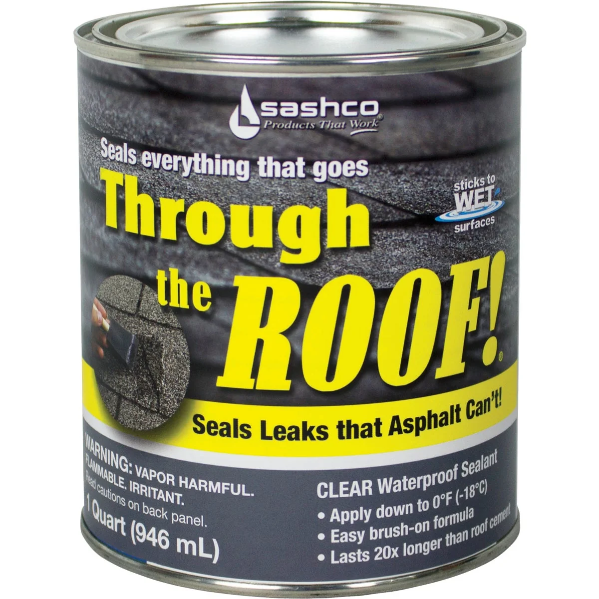 Certified Through The Roof 1 Qt. VOC Cement Patching Sealant Convenient