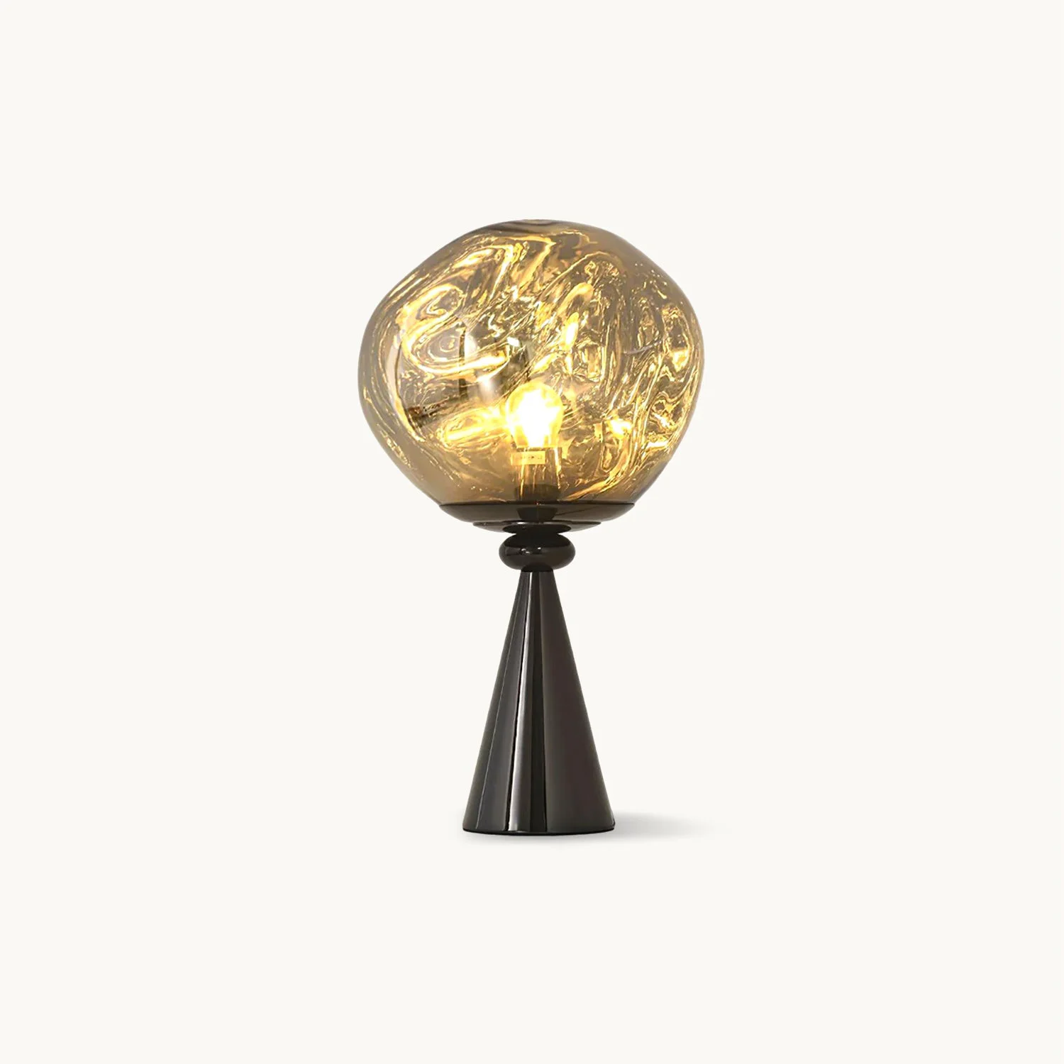 Detailed Lava Gold Table Lamp Prestigious
