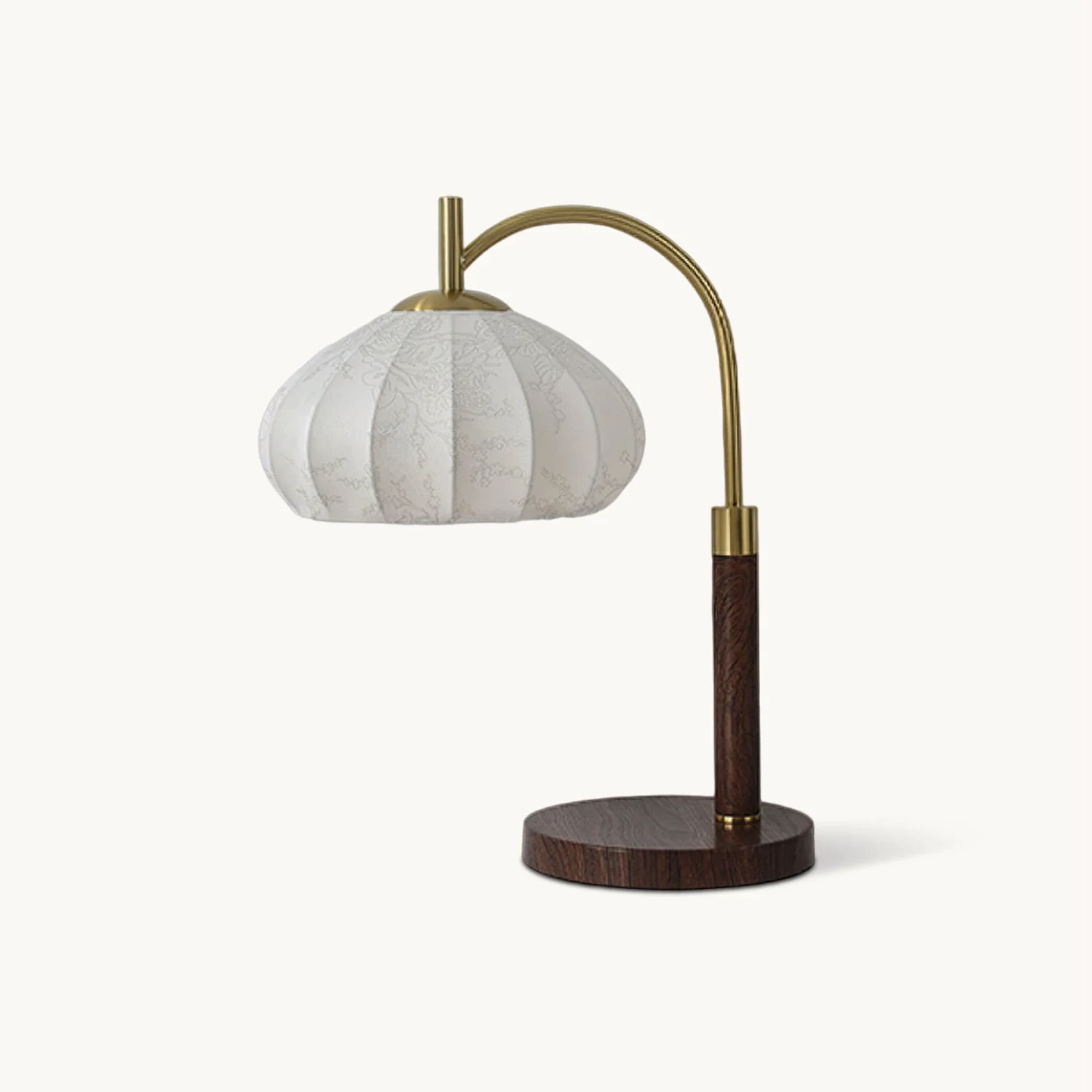 Comfortable Vintage Fabric Wood Table Lamp Excellent