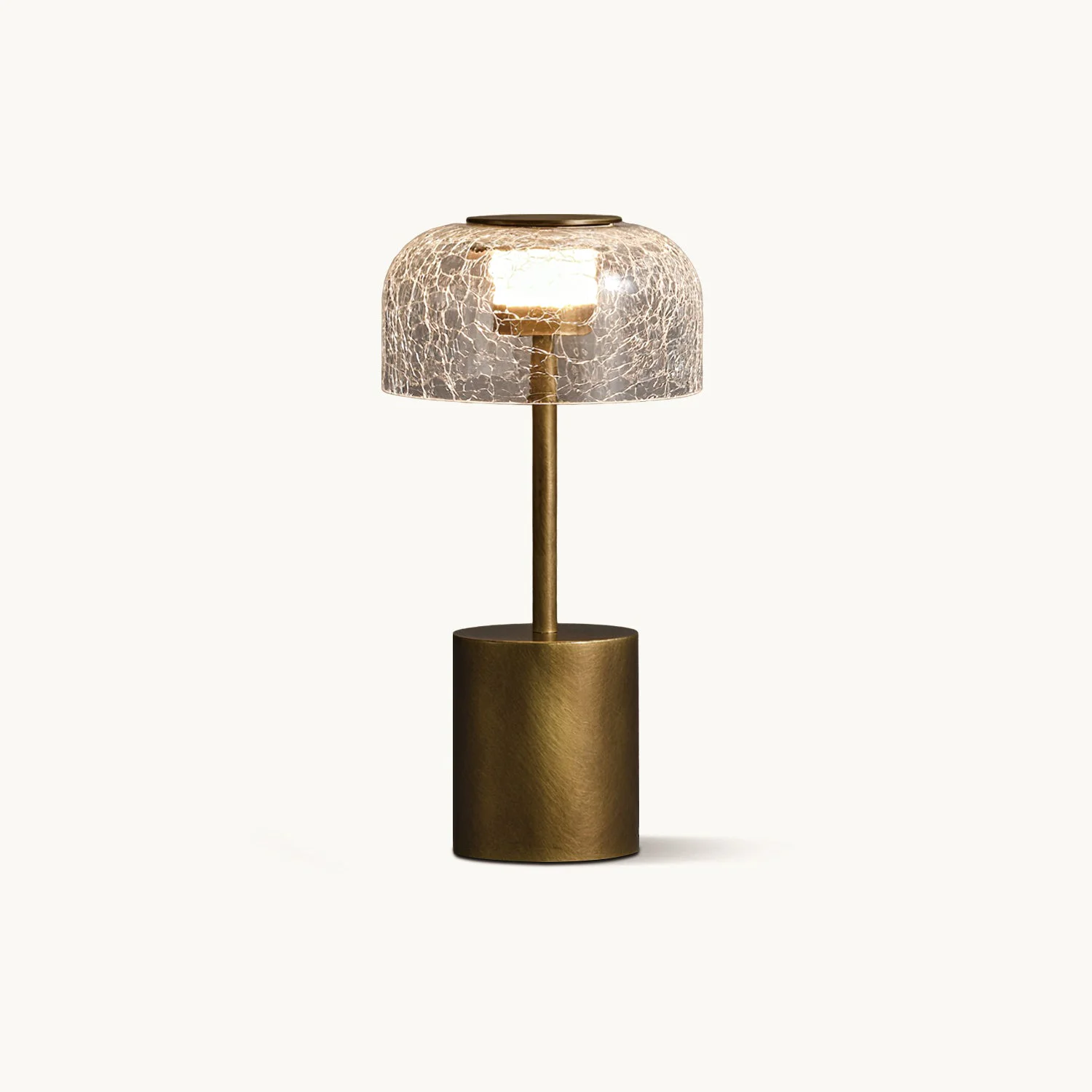 Premium Material Crackle Built-in Battery Table Lamp High-End