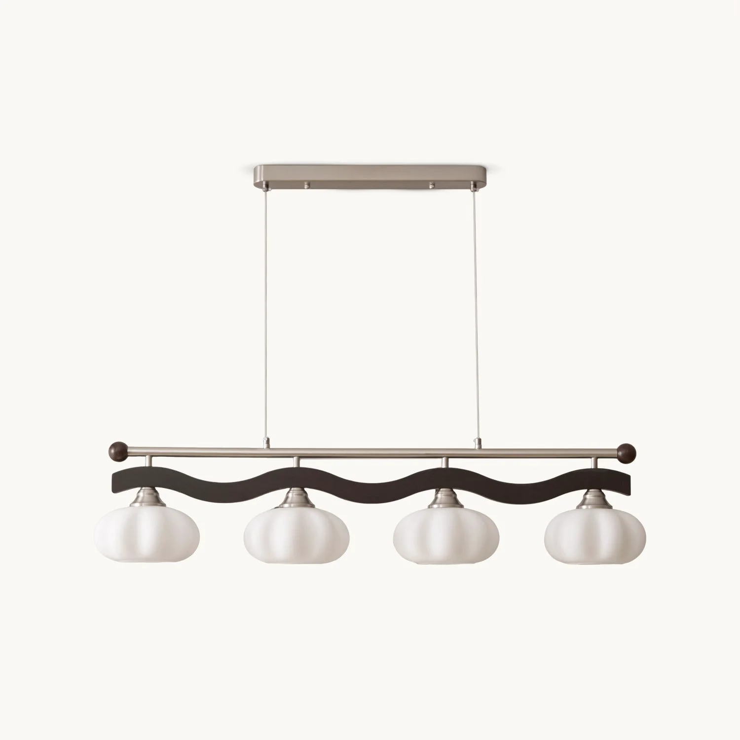 Green Satilla Linear Pendant Lamp Sustainable