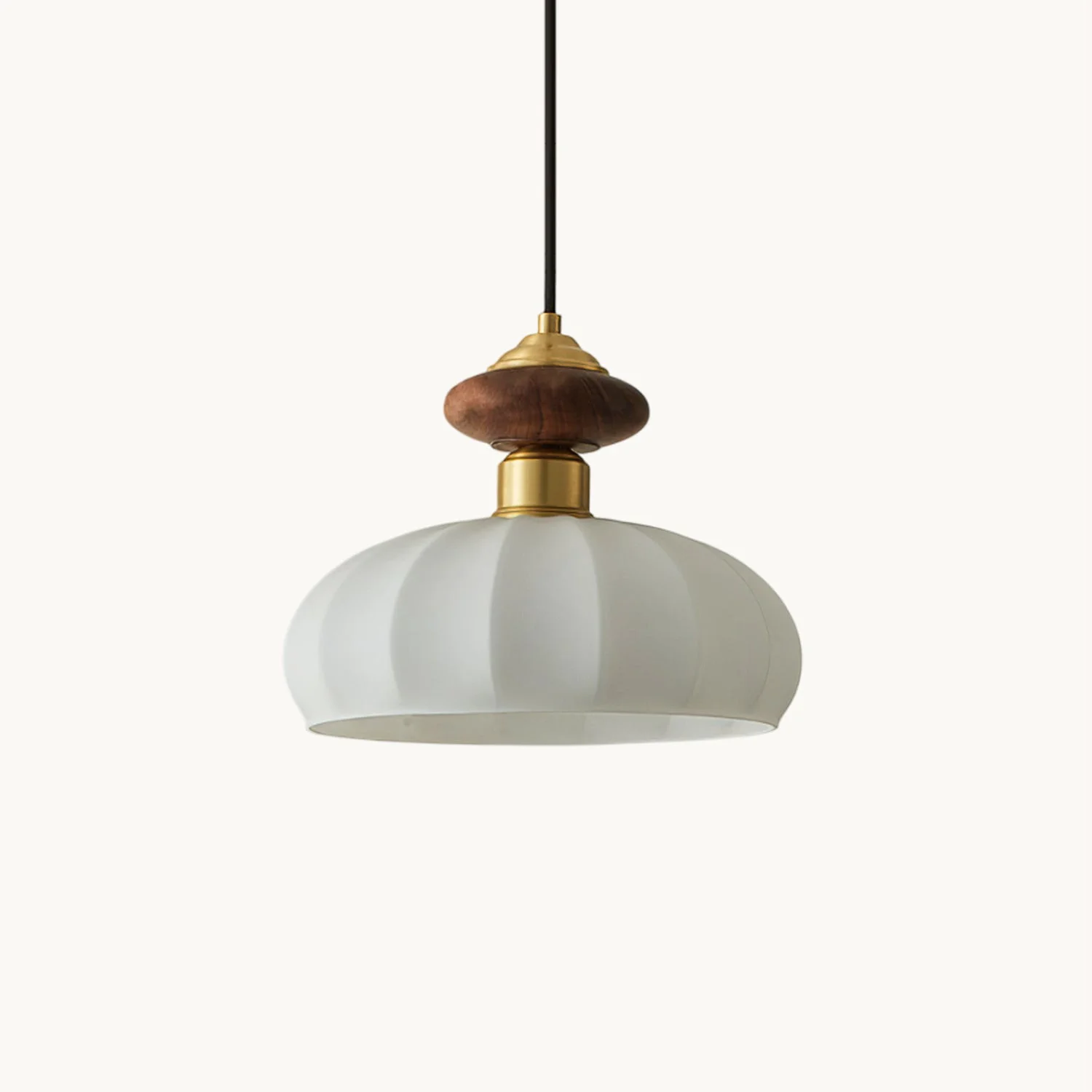 Breathable Bailey Glass Pendant Light Natural