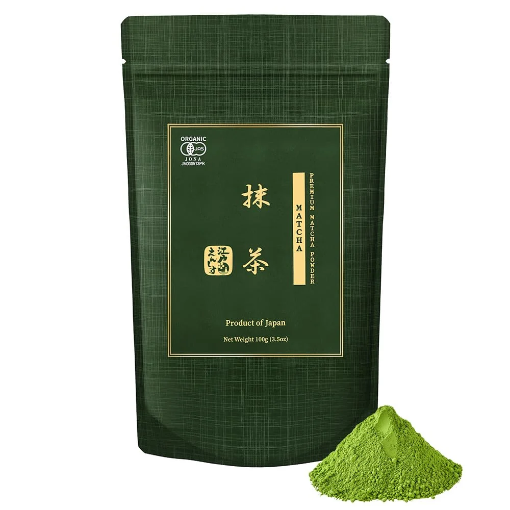 Clean YEDOENSIS KYOTO Premium Matcha – Organic Matcha Powder 3.5 oz Japanese Matcha Green Tea Powder Smooth Umami for Matcha Lattes Grown and Crafted in Japan Organic High-End