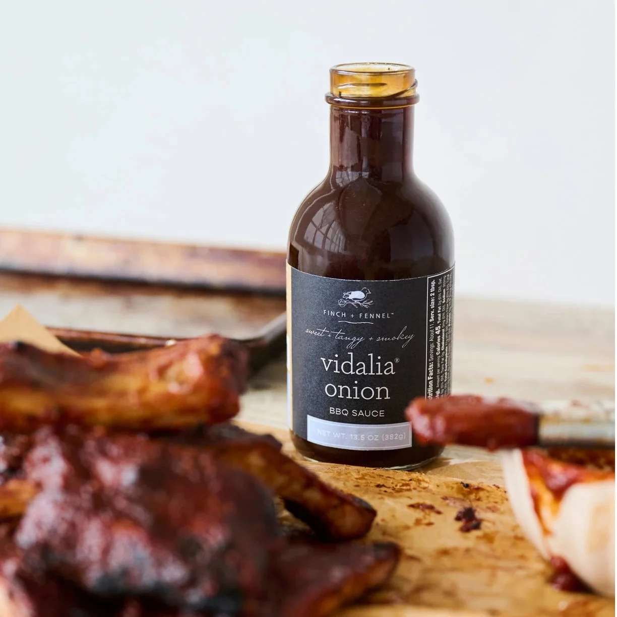 Secure Finch Fennel Vidalia Onion BBQ Sauce 13.5 oz Excellent