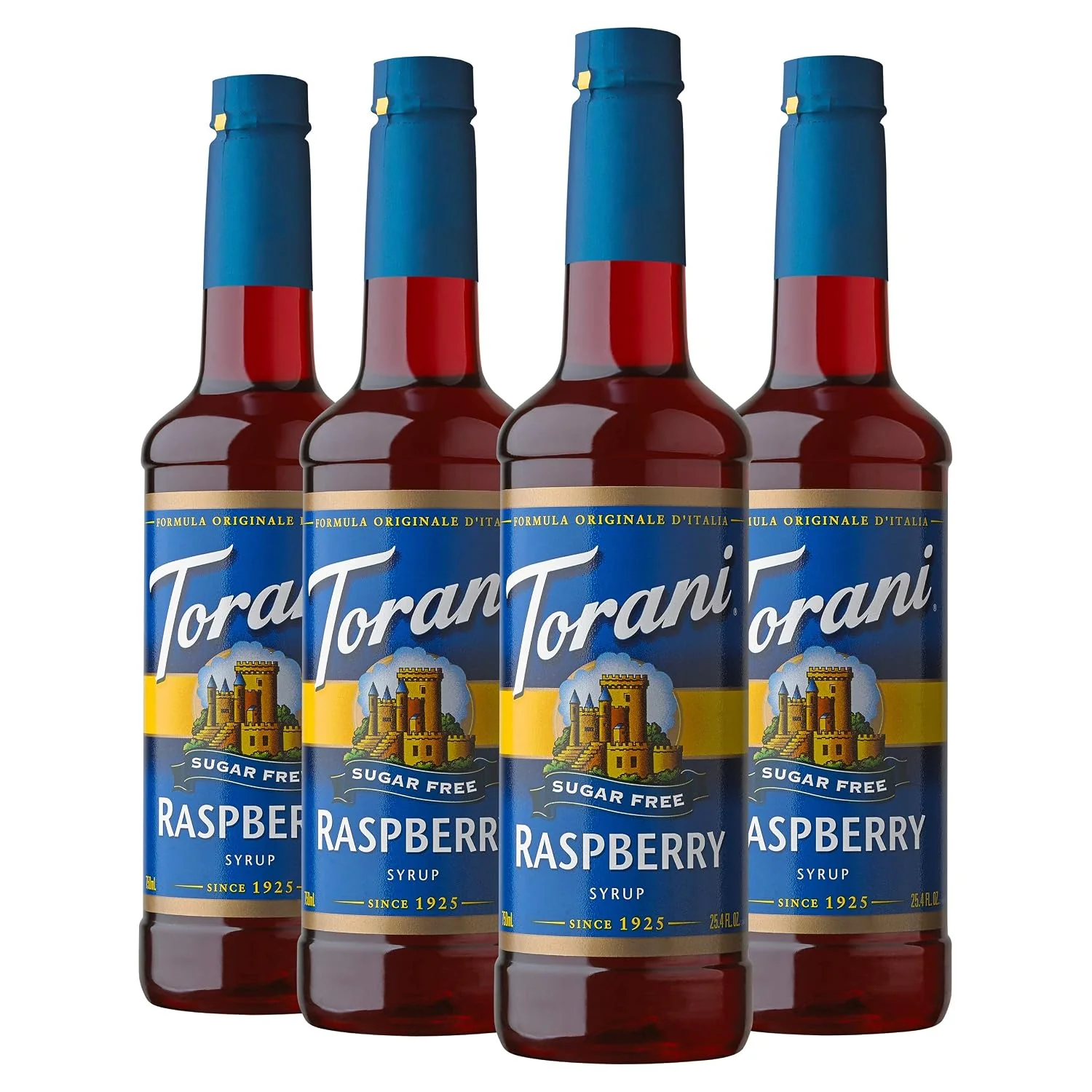 Innovative Torani Sugar Raspberry Flavored Drink Syrup 25.4 fl oz 4 Pack Organic