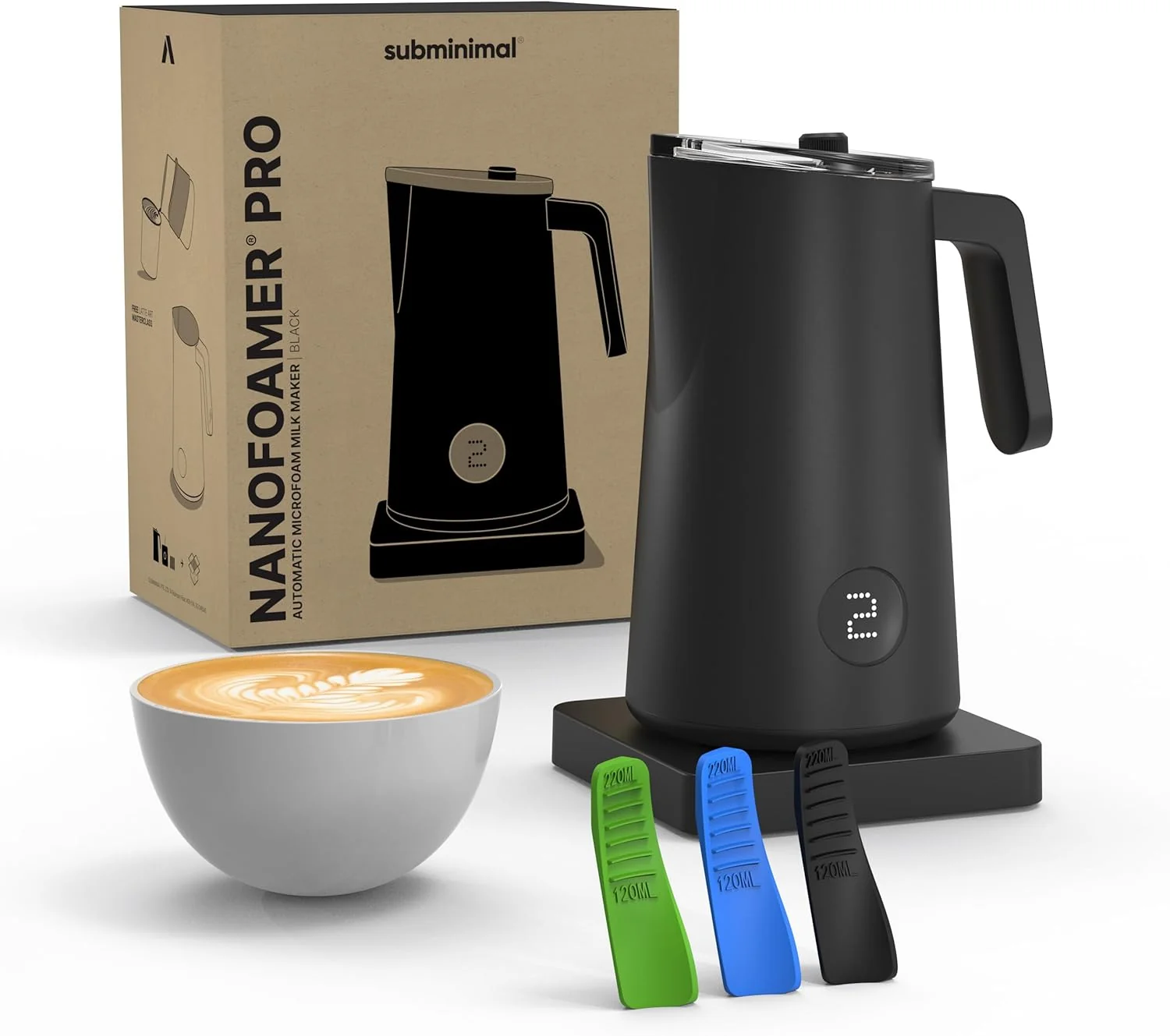 Trusted Subminimal NanoFoamer Pro Gen-2 – Hands- Microfoam Milk Maker for Cafe-Quality Foam High-Grade