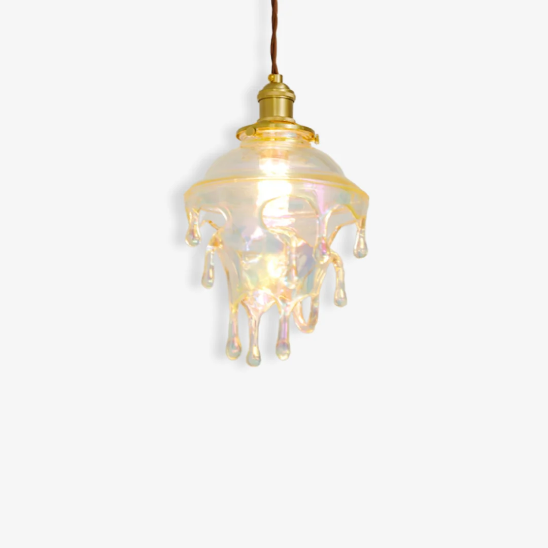 Dependable Colorful Water Drop Resin Pendant Light Official