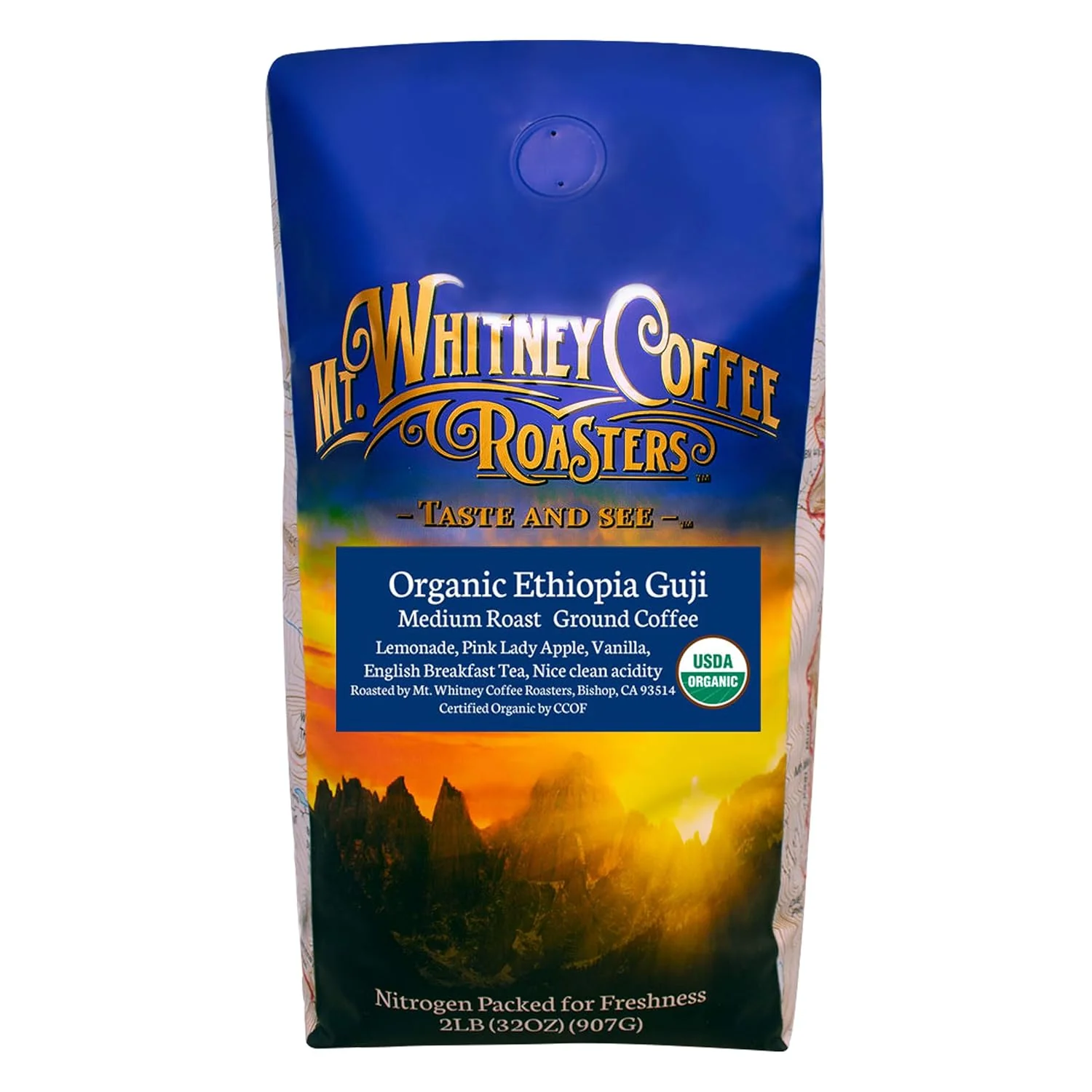 Reliable Mt. Whitney Organic Ethiopia Guji Coffee Ground 2 Lb Exclusive