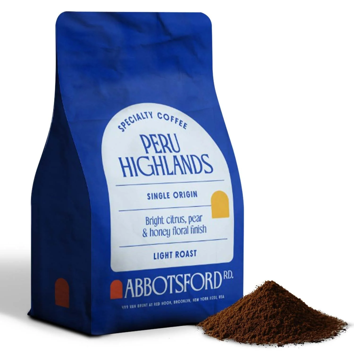 Enhanced Peru Highlands Ground Coffee Single Origin Ground Coffee Light Roast with Bright Citrus Pear and Honey Floral Finish Specialty Coffee12 oz Bag Recyclable