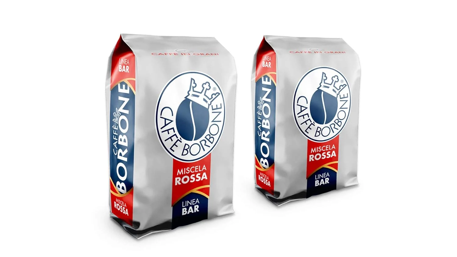 Traditional Caffe Borbone Whole Bean Coffee Dark Roast Red Blend Italian Coffee 2.2 lb Bag Pack of 2 Eco-Friendly