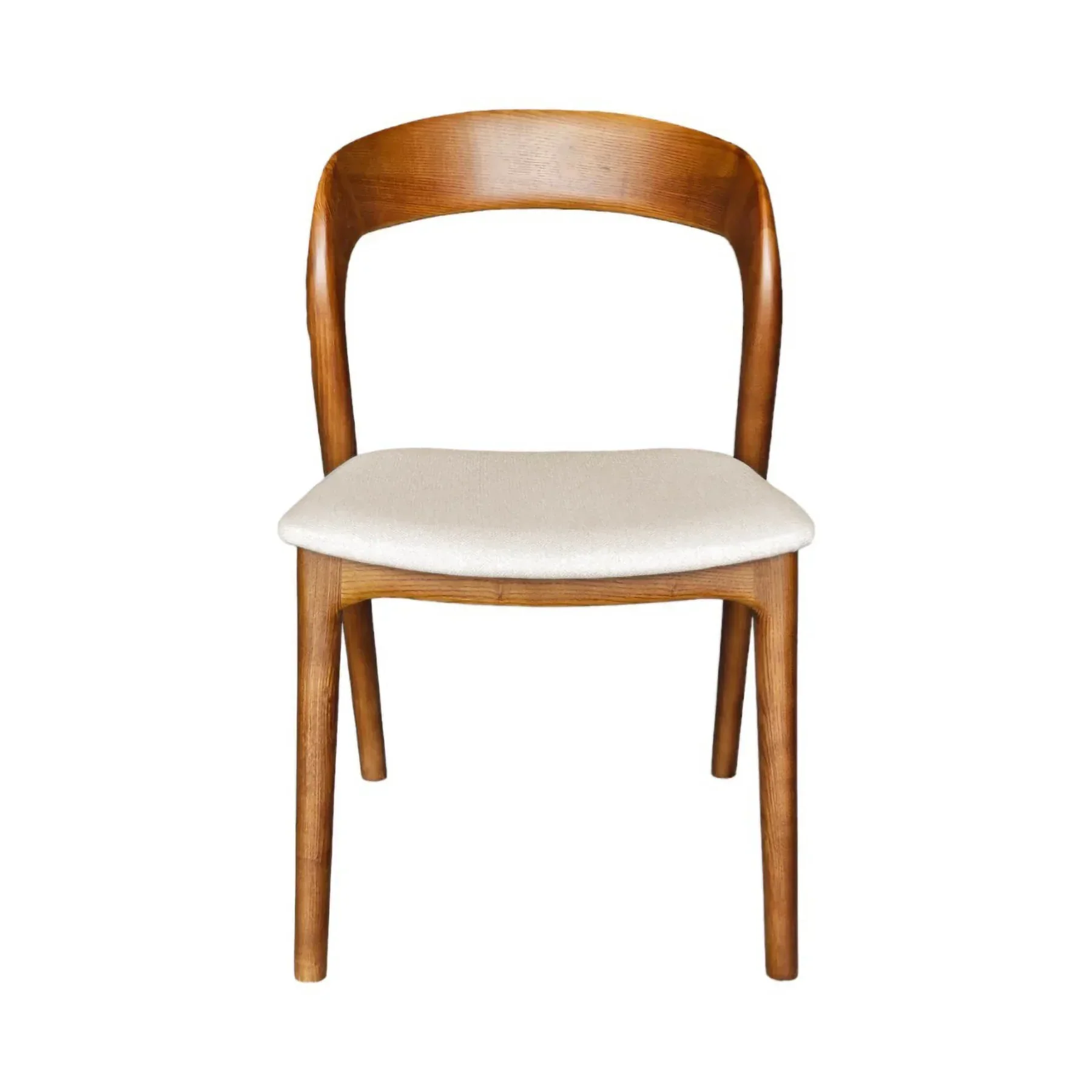 High-Quality Rotondo Dining Chair – Walnut Frame Detailed