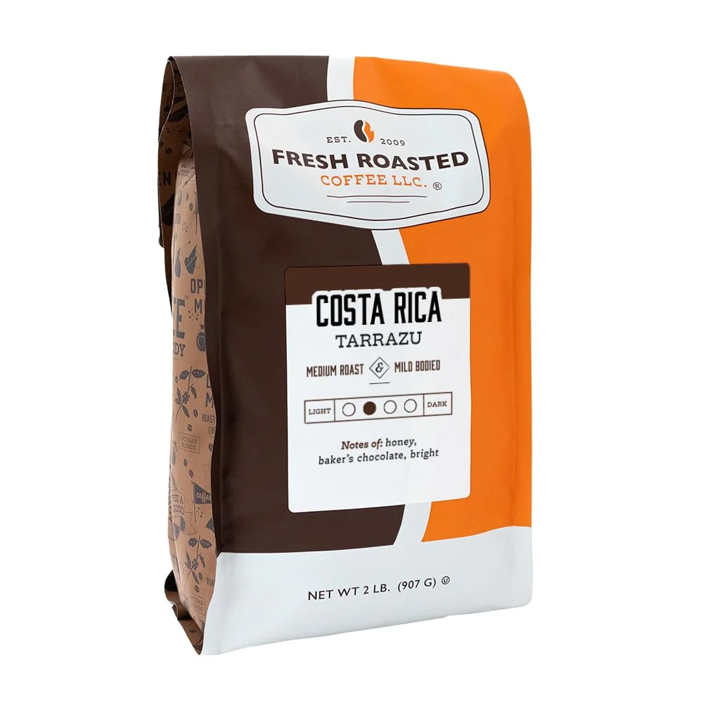 Superior Fresh Roasted Coffee Costa Rican Tarrazu 2 lb 32 oz Medium Roast Kosher Ground Versatile