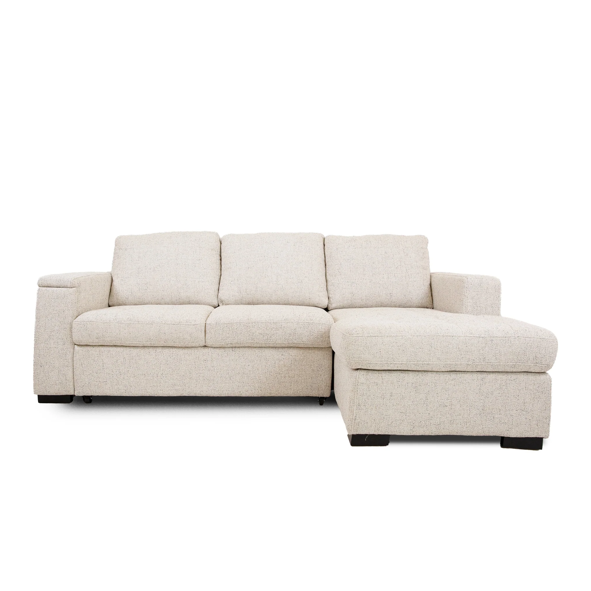 Natural Pixie Pull Out Sleeper Sectional – Quartz Original