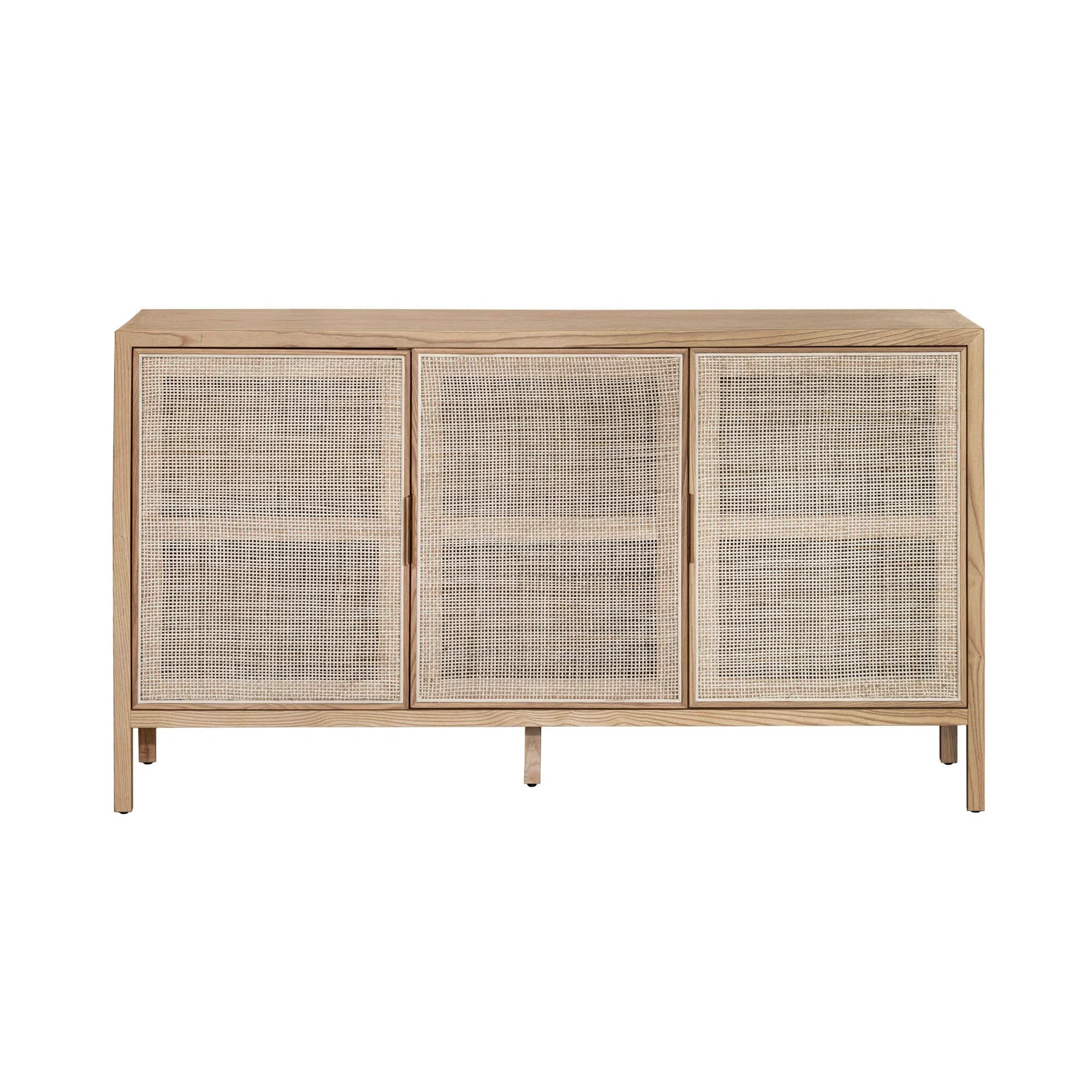 Carefully Designed Rattan 3 Door Sideboard – Natural Traditional