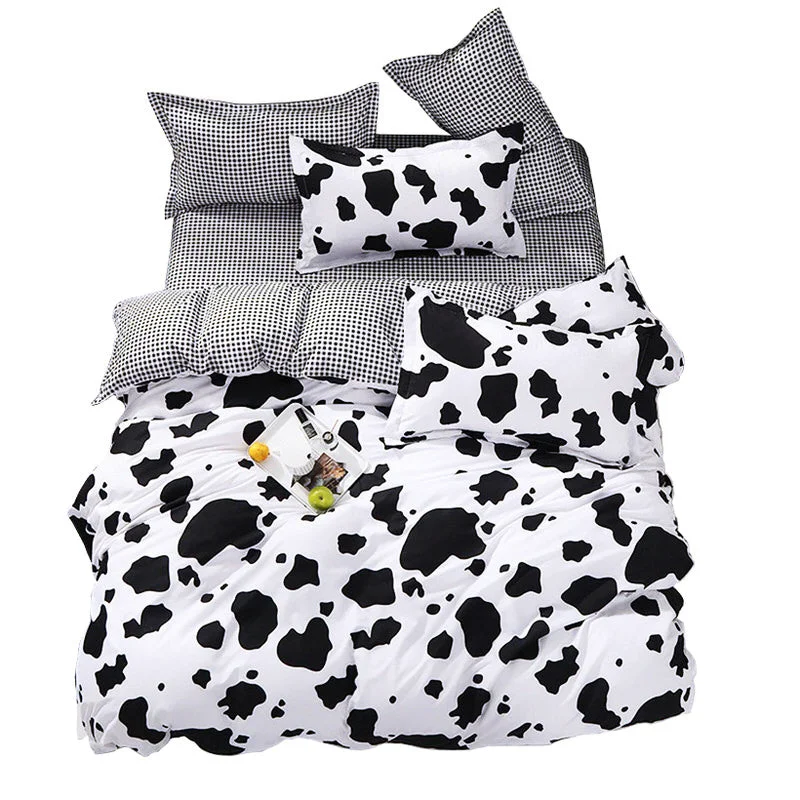Refined Cow Print Bedding Set Reliable