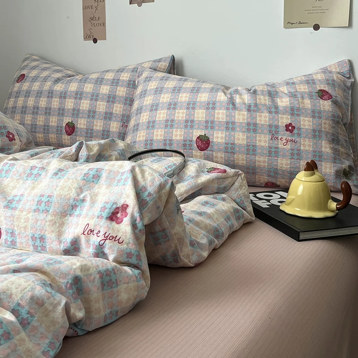 Powerful Berry Kawaii Strawberry Bedding Set Top-Quality