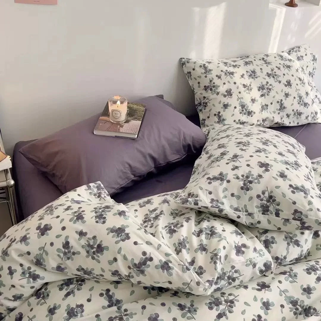 Easy-to-Use Plum Tree Print Bedding Set Artisan
