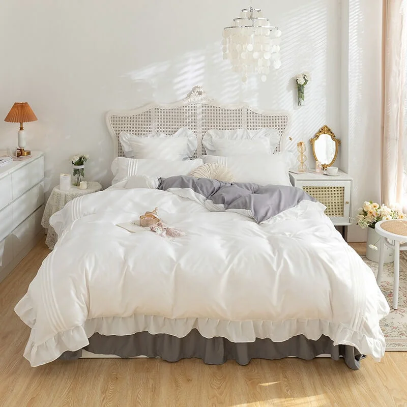 Enhanced Little Princess Ruffle Bedding Set Comfortable