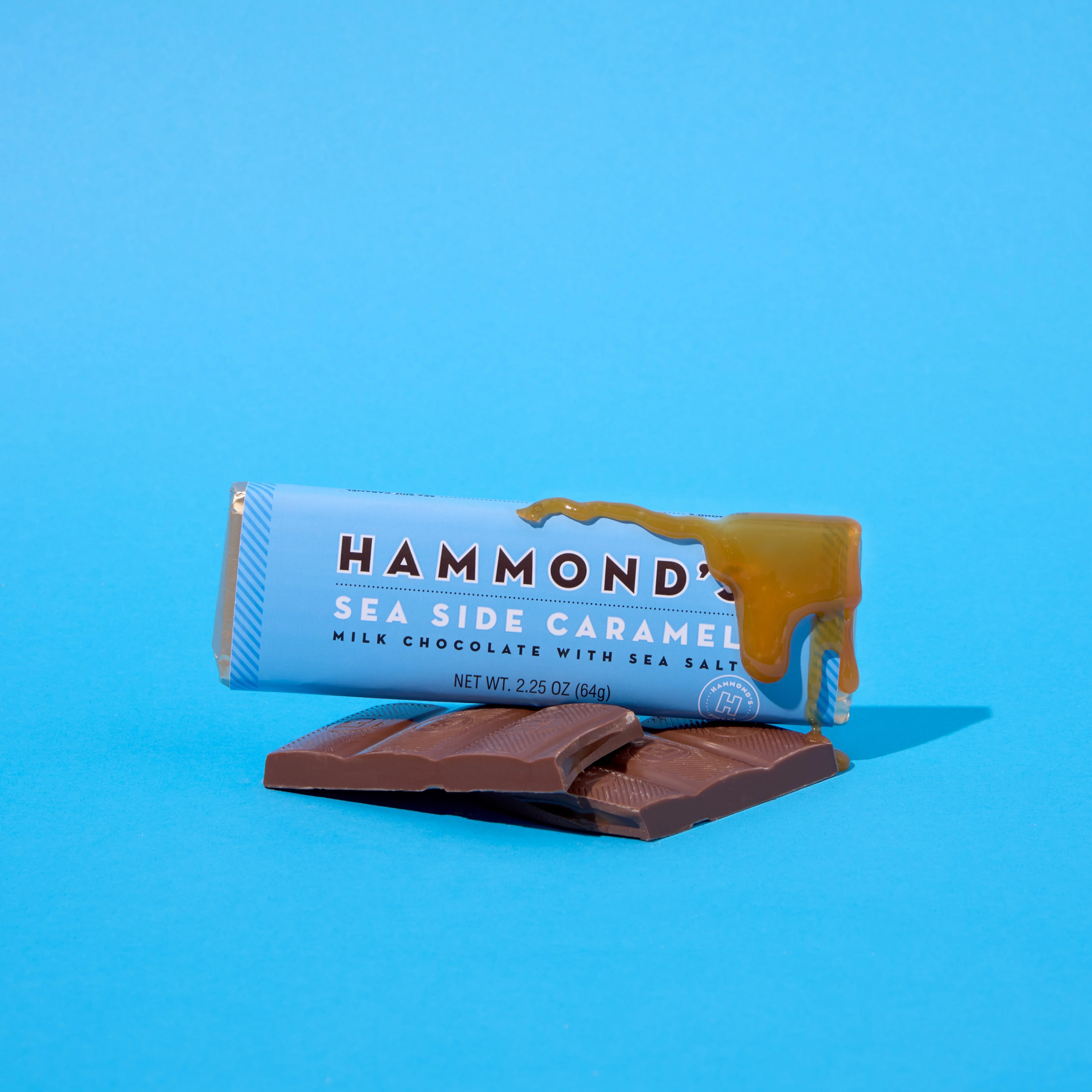 Trendy Hammond s Salted Caramel Milk Chocolate Bar 2.25oz Dependable