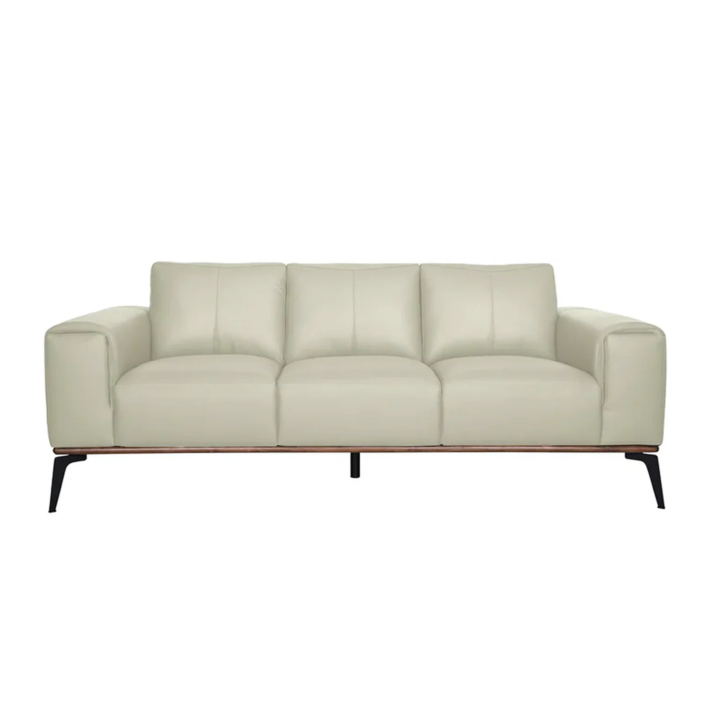 Smooth Kreska Leather Sofa Verified