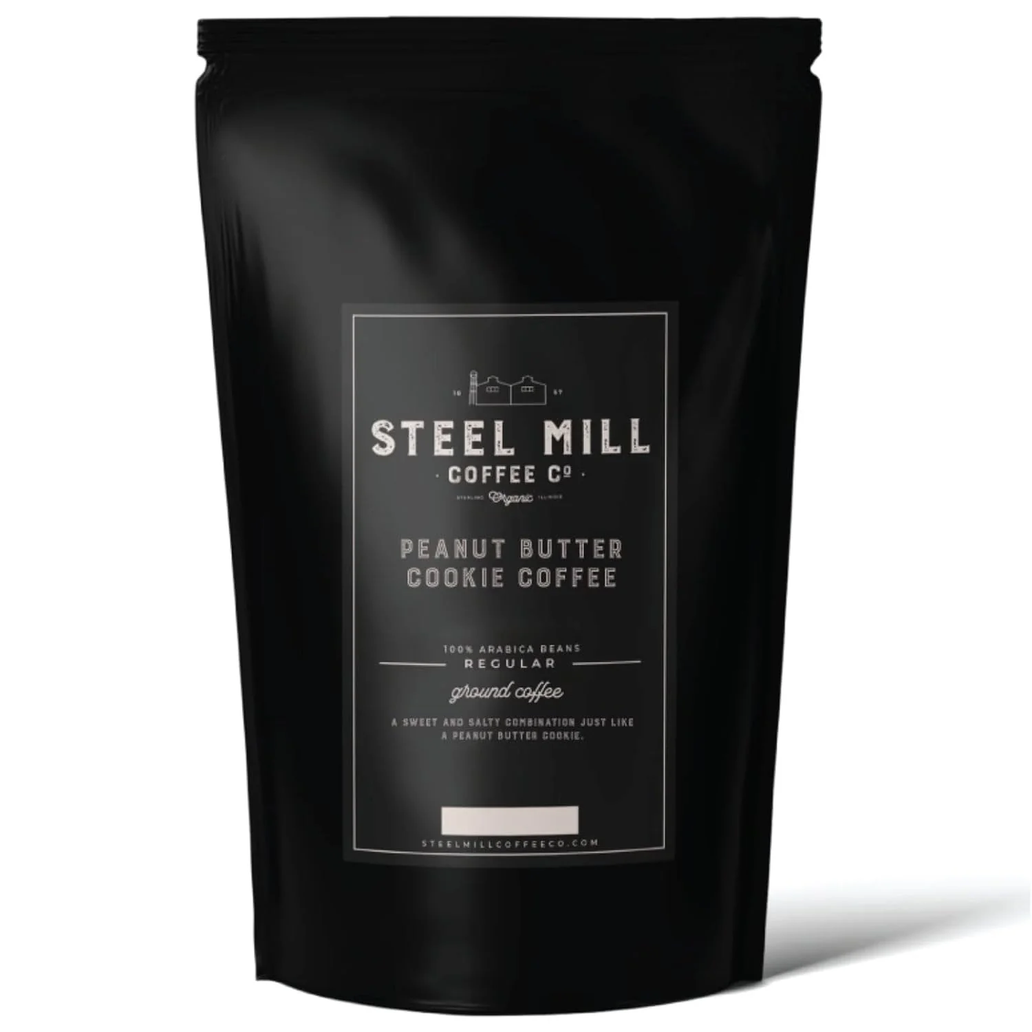 Sustainable Steel Mill Coffee Co. Peanut Butter Cookie Medium Roast Ground 2 LB Healthy
