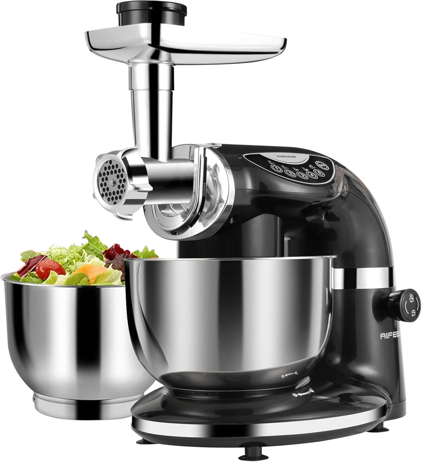 Minimalist Aifeel Stand Mixer 8.5QT 6QT Two Stainless Steel Bowls Electric Food Mixer 7 in 1 Multifunctional Kitchen Mixer with Dough Hook Whisk Beater High-Quality