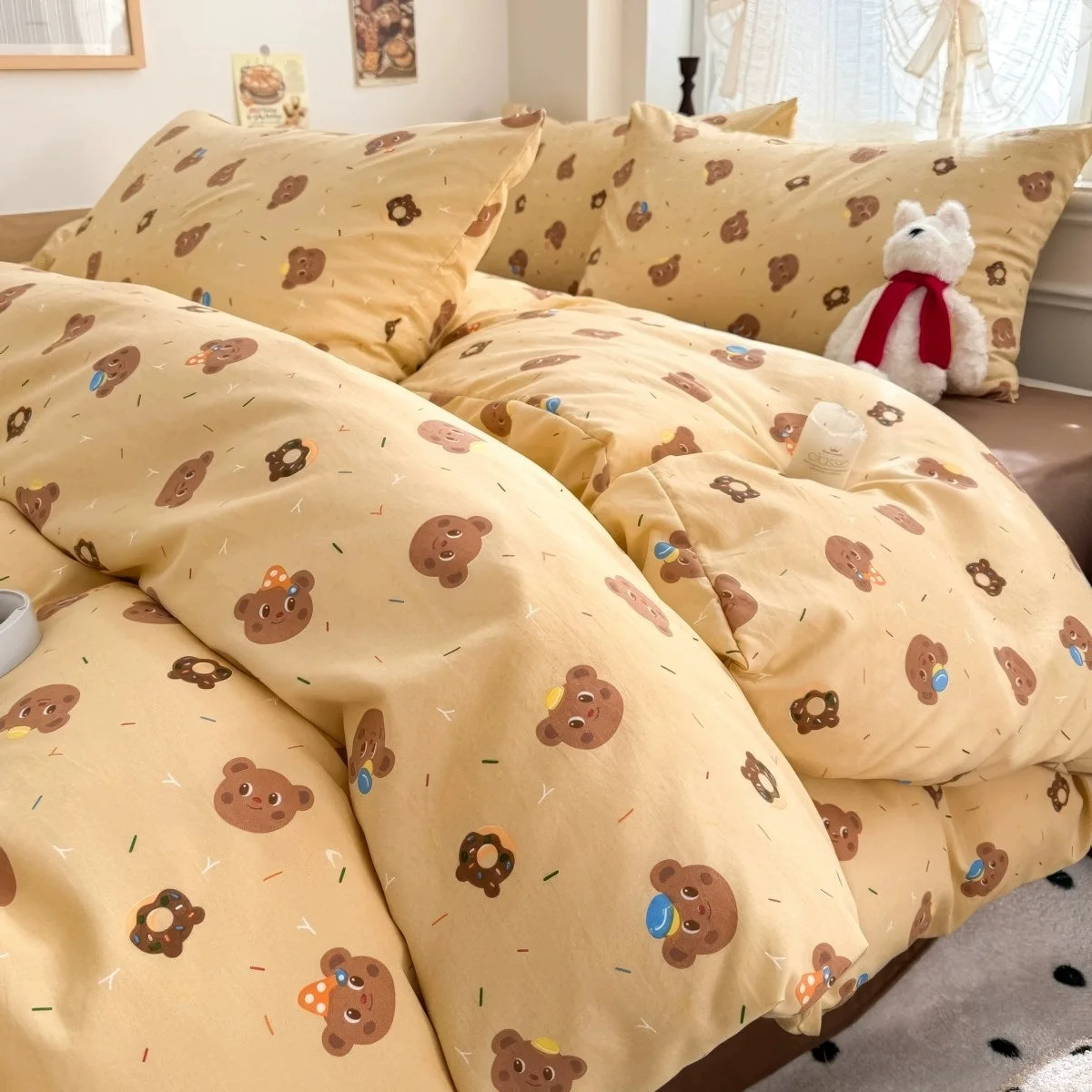 Outstanding Kawaii Happy Bears Bedding Set Advanced