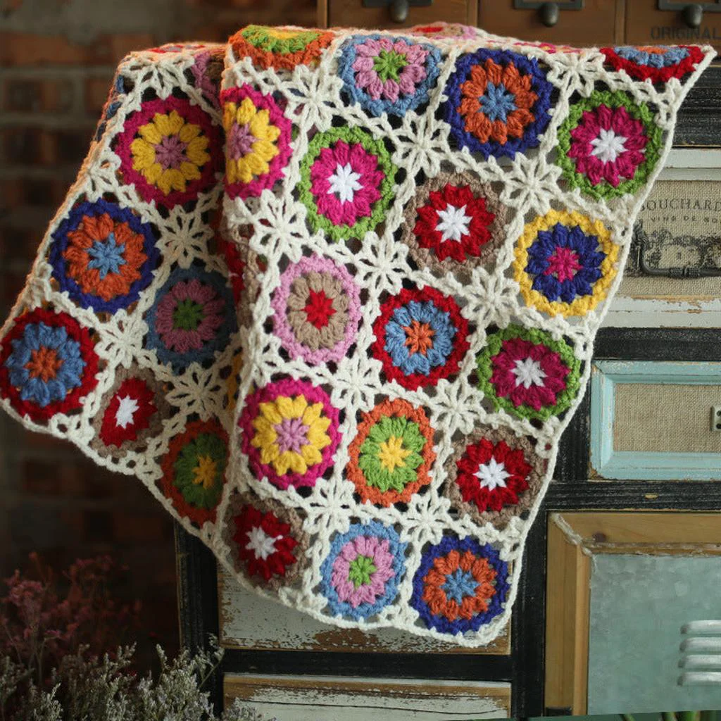 Long-Lasting Granny Square Crochet Blanket Original